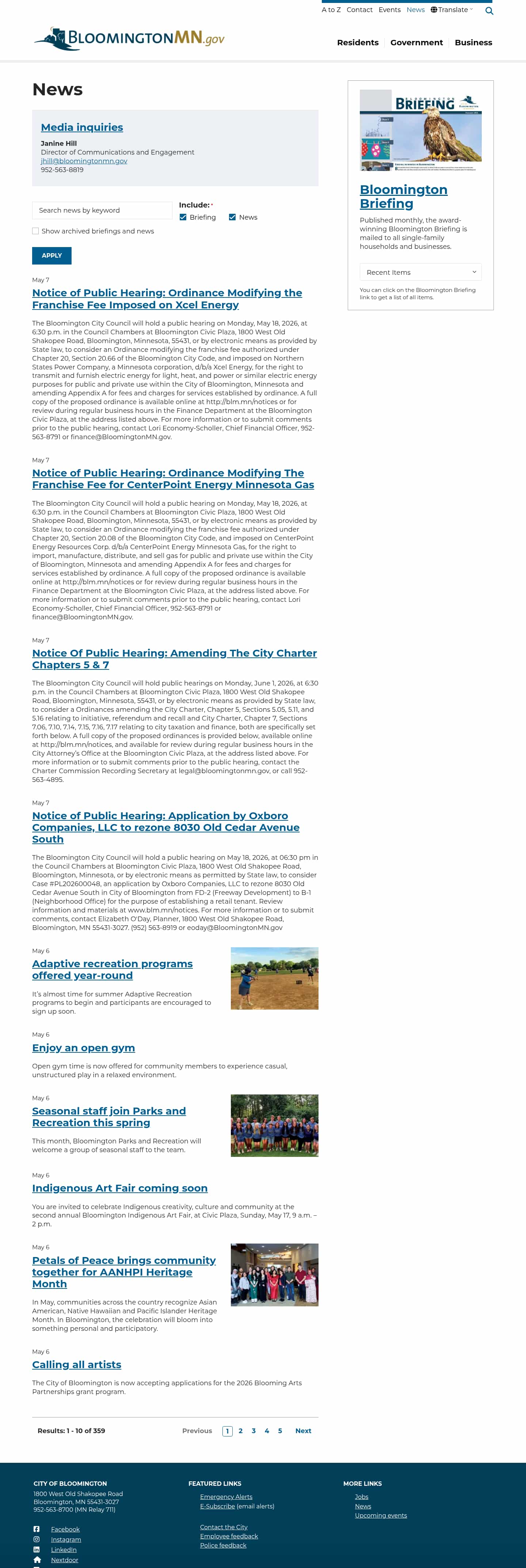 Latest website image capture