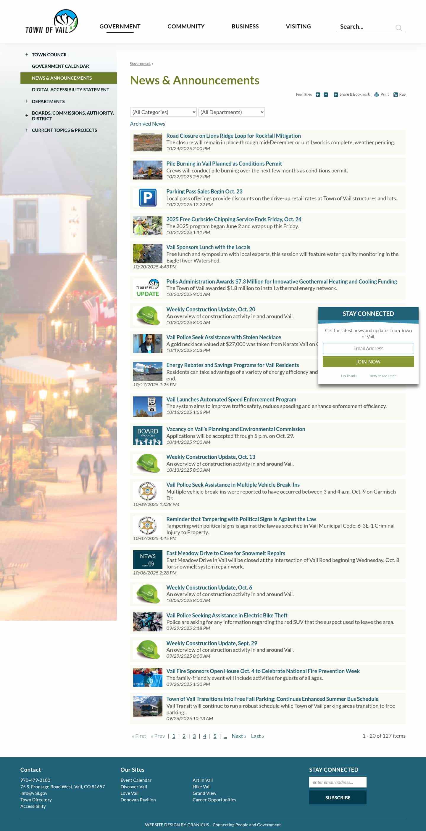 Latest website image capture