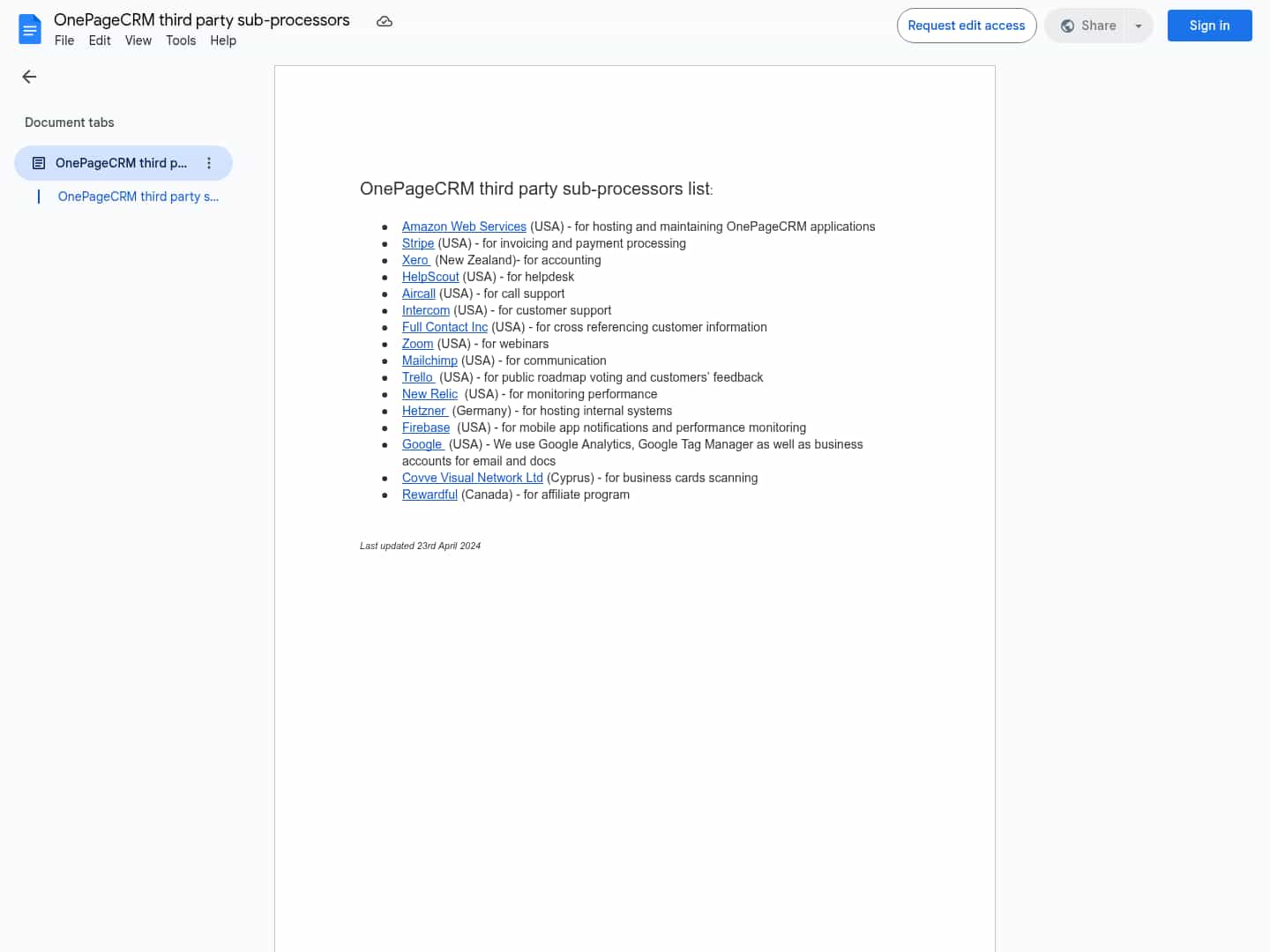 Latest website image capture