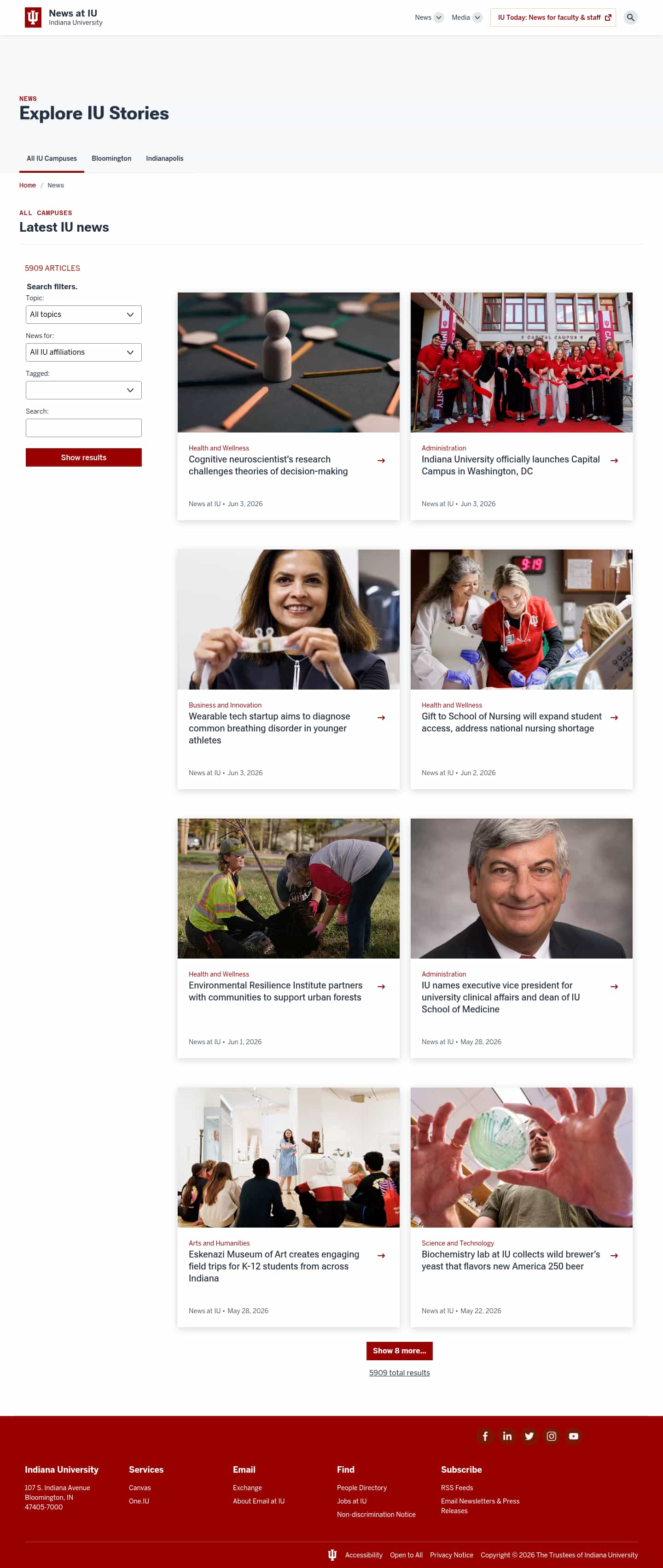 Latest website image capture