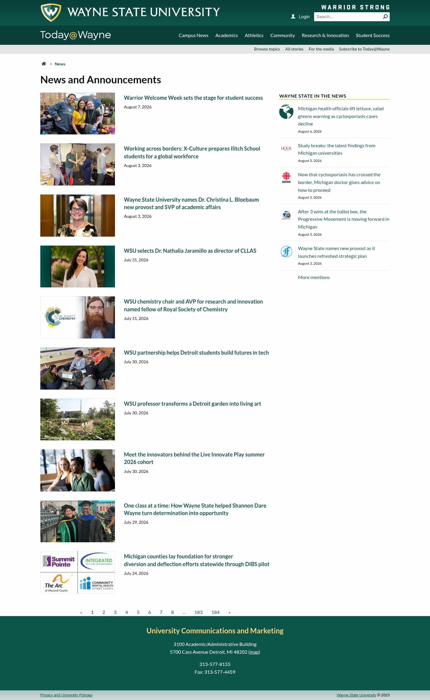 Latest website image capture