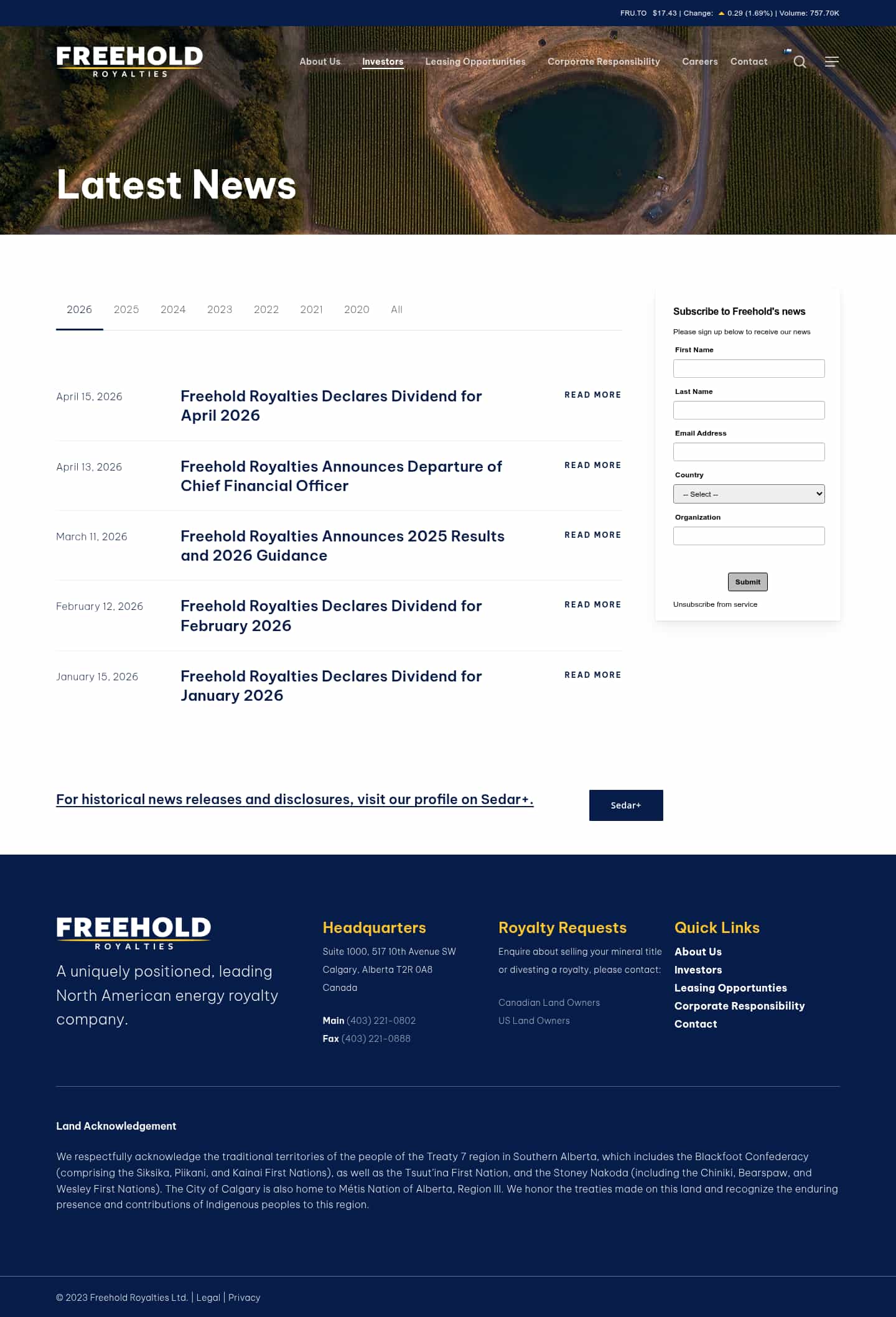 Latest website image capture