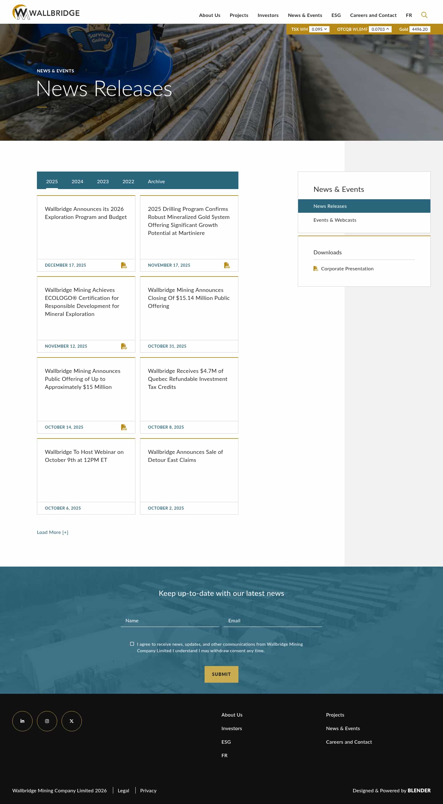 Latest website image capture