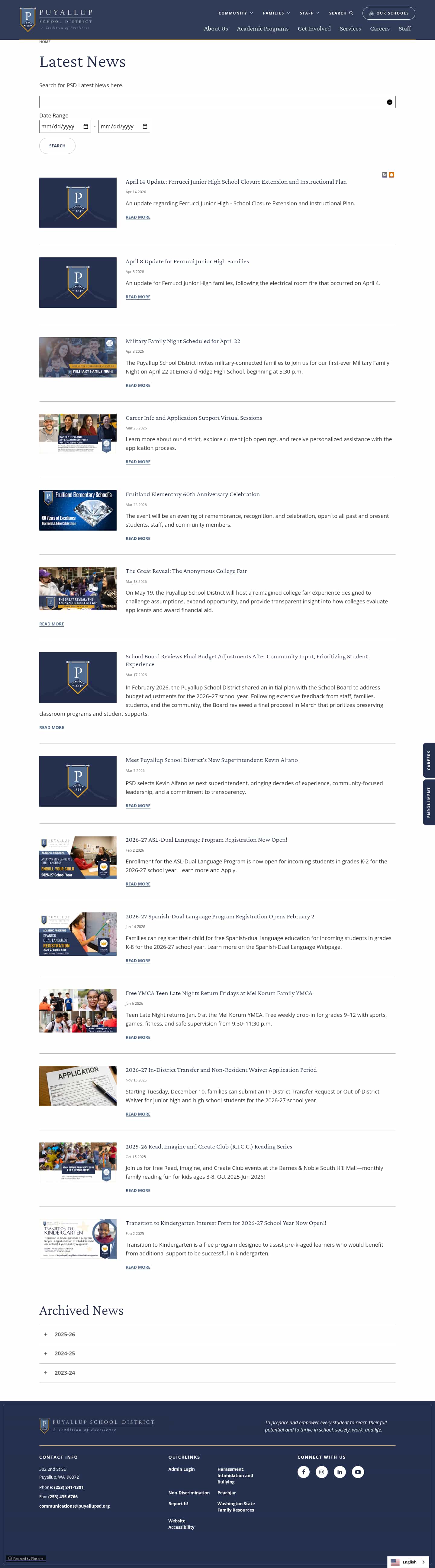 Latest website image capture
