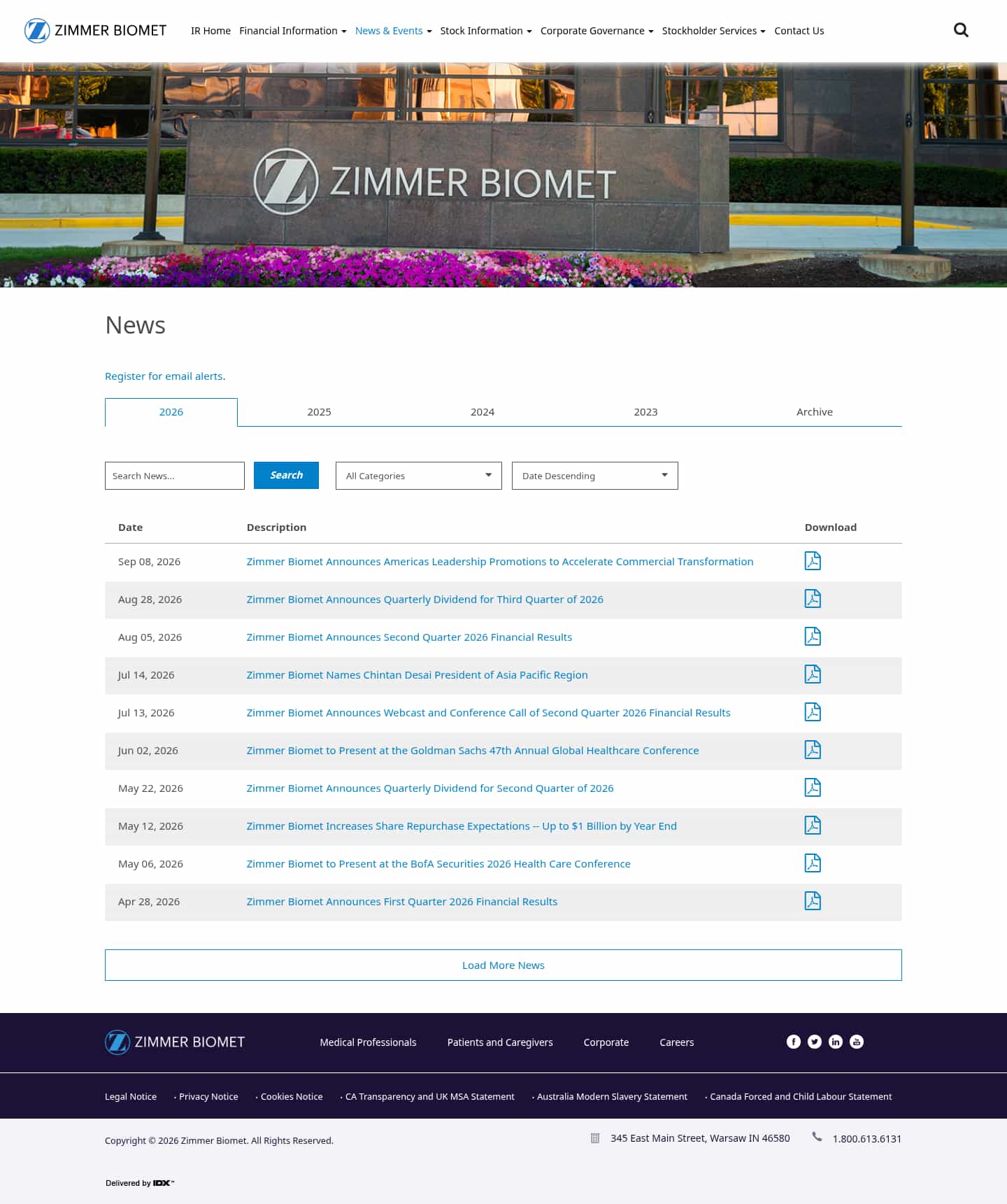 Latest website image capture