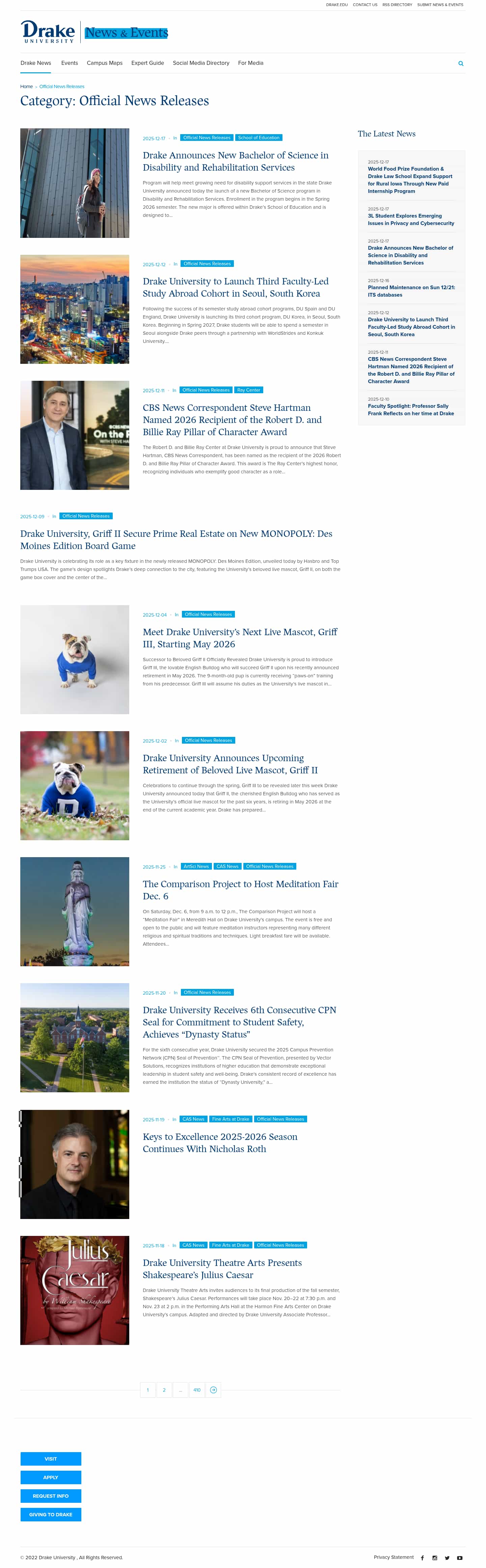 Latest website image capture