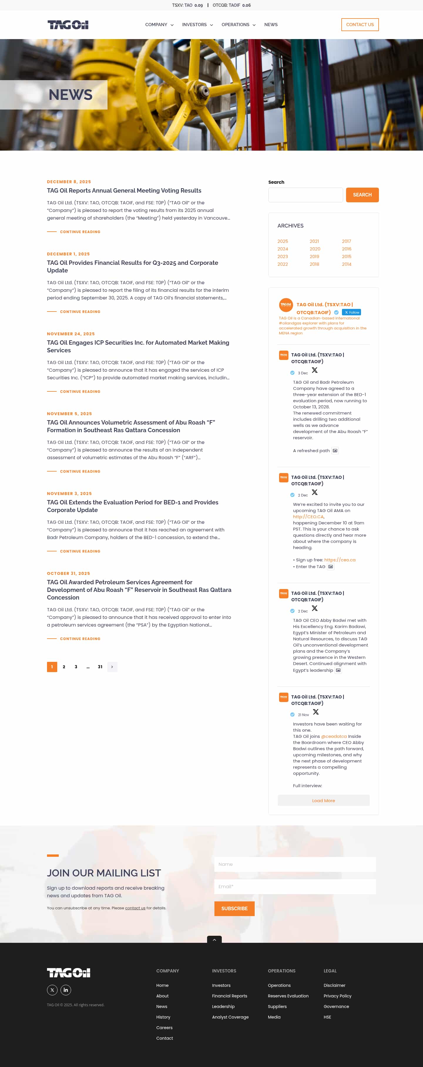 Latest website image capture