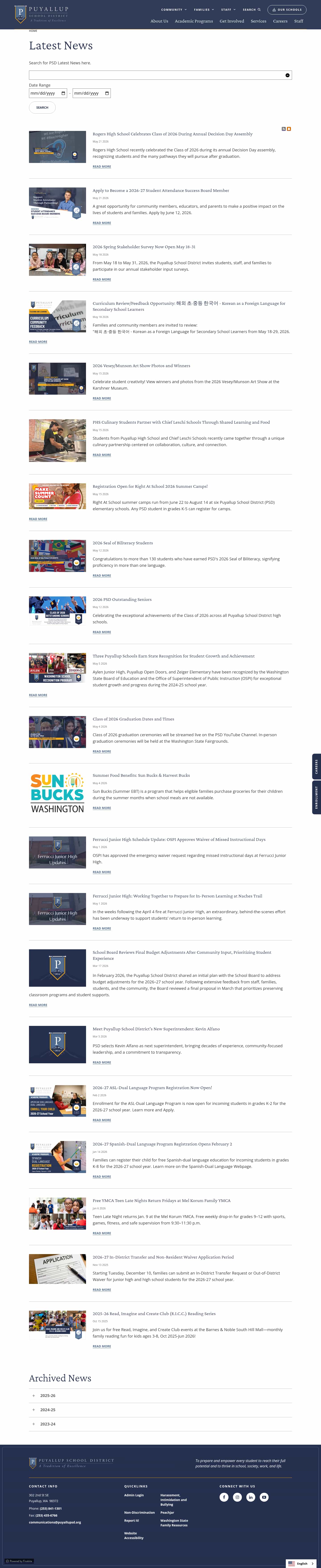 Latest website image capture