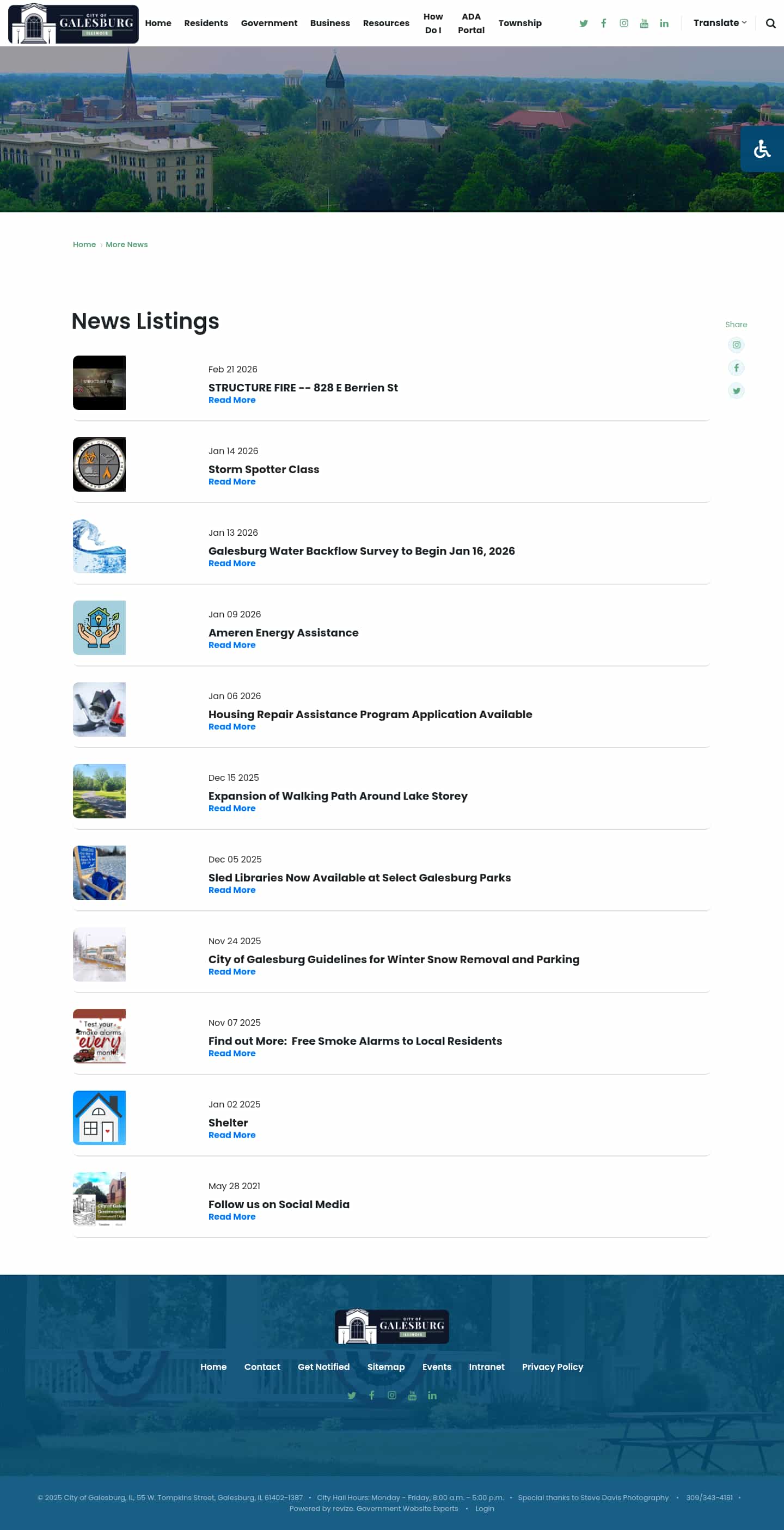 Latest website image capture