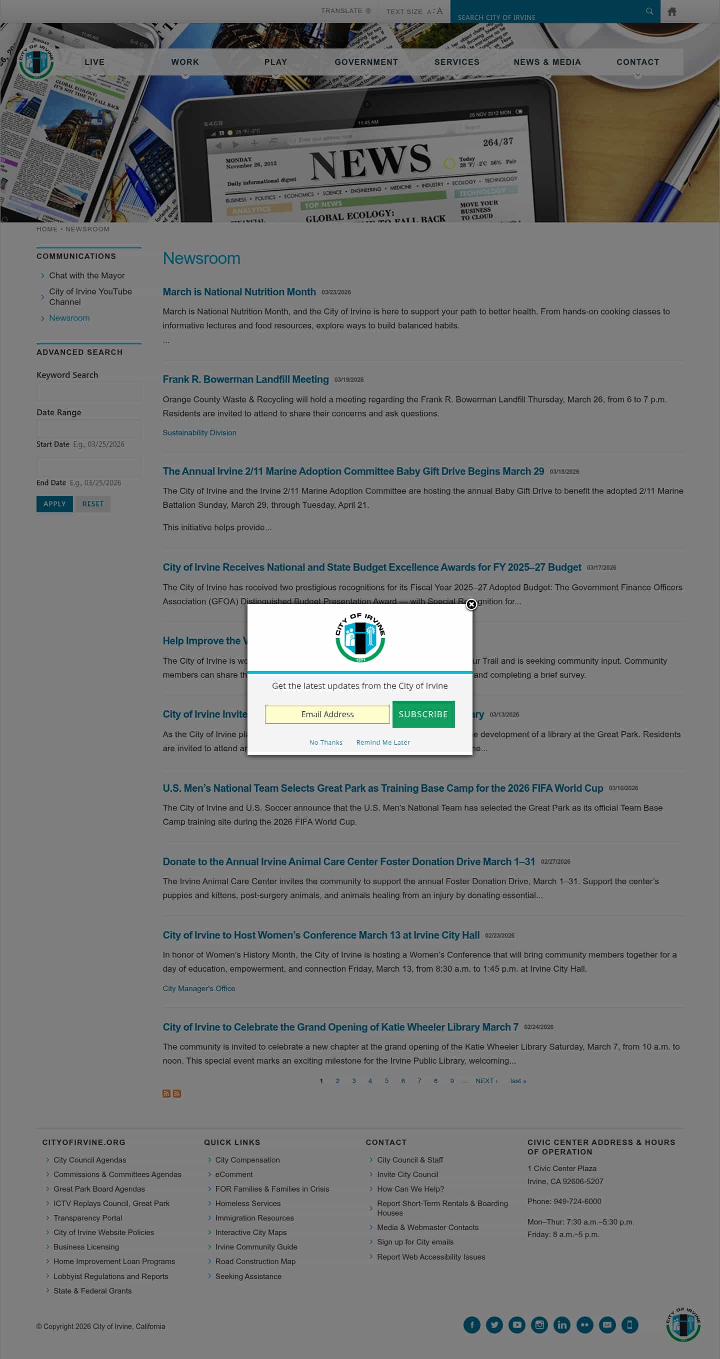 Latest website image capture