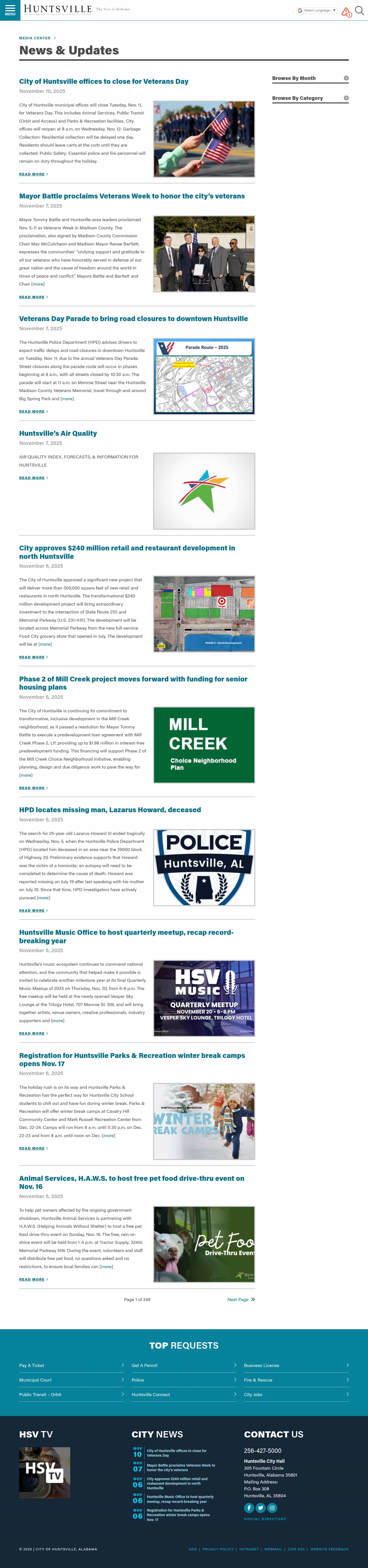 Latest website image capture