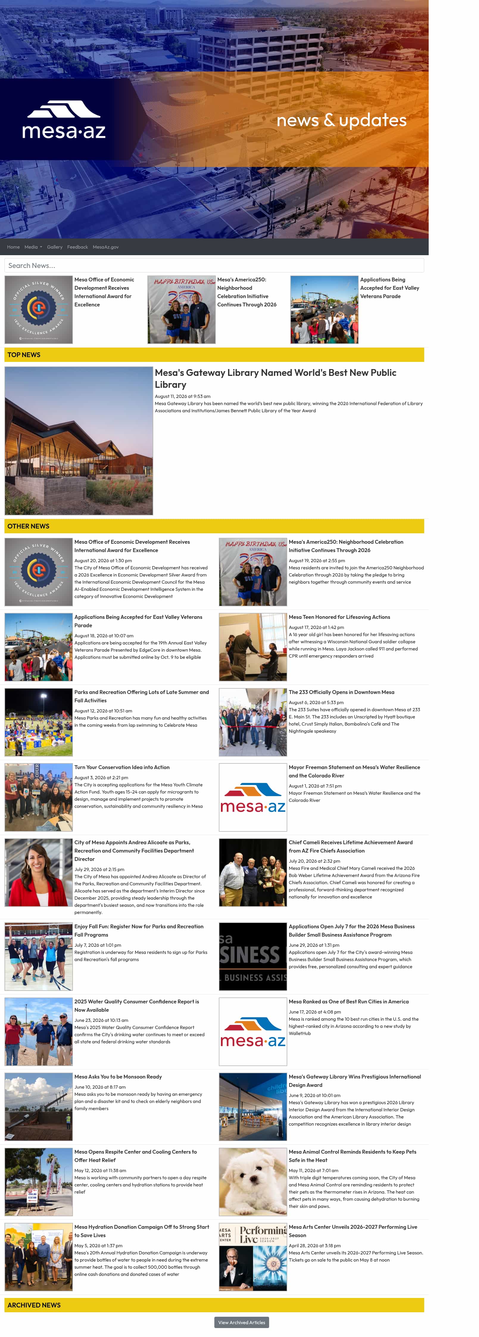 Latest website image capture
