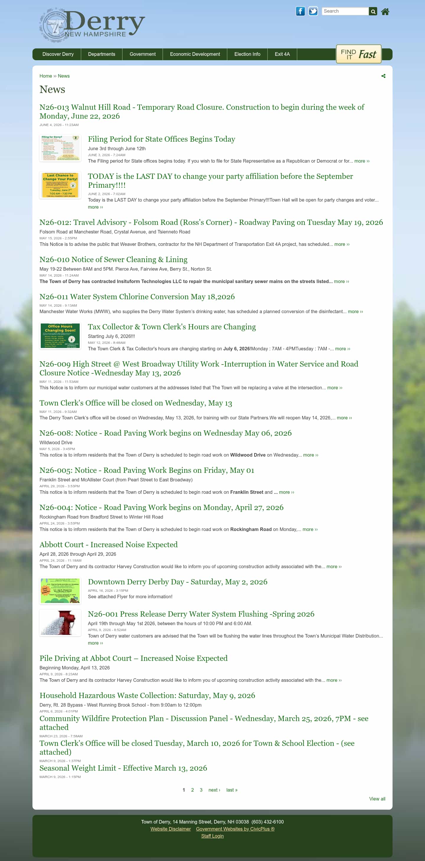 Latest website image capture