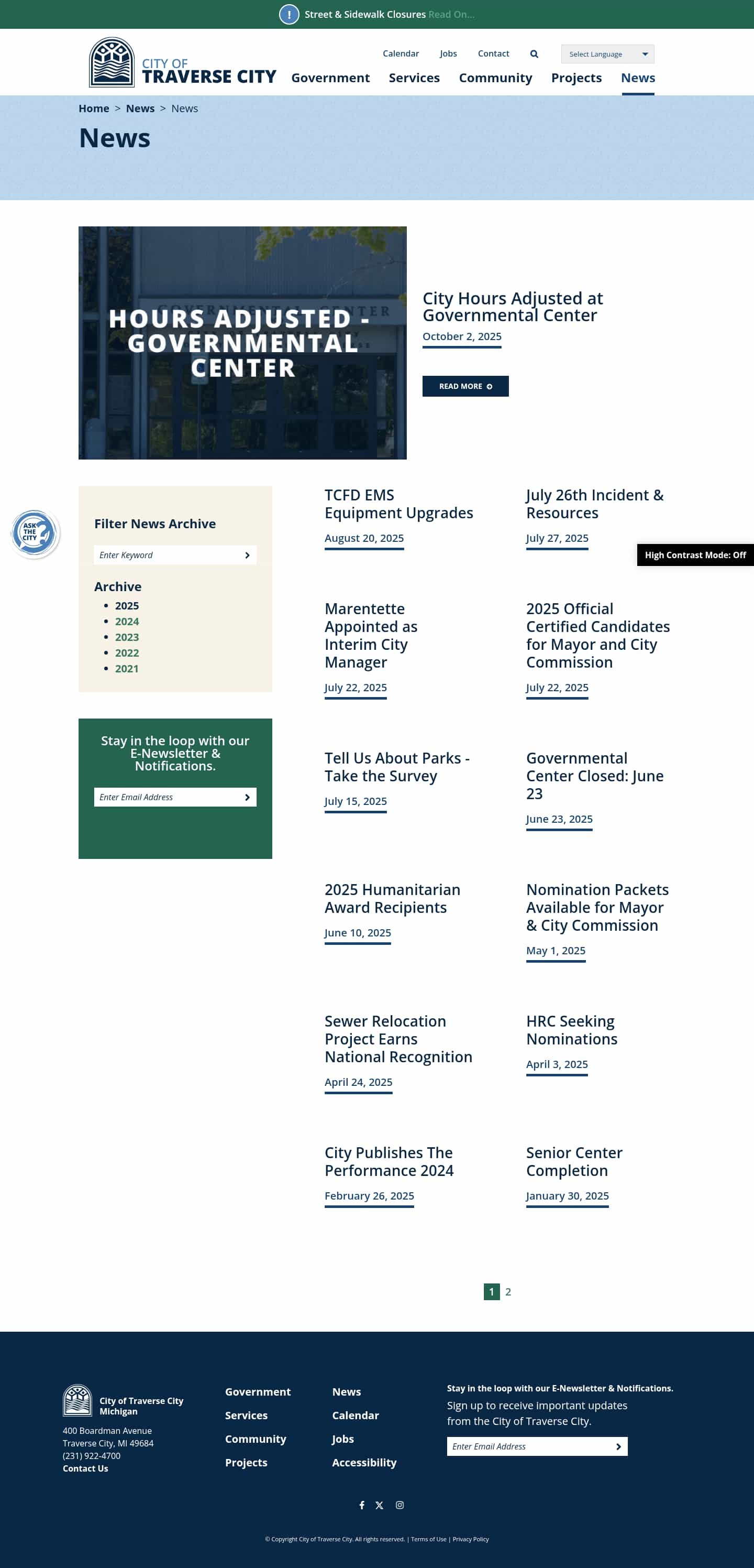 Latest website image capture