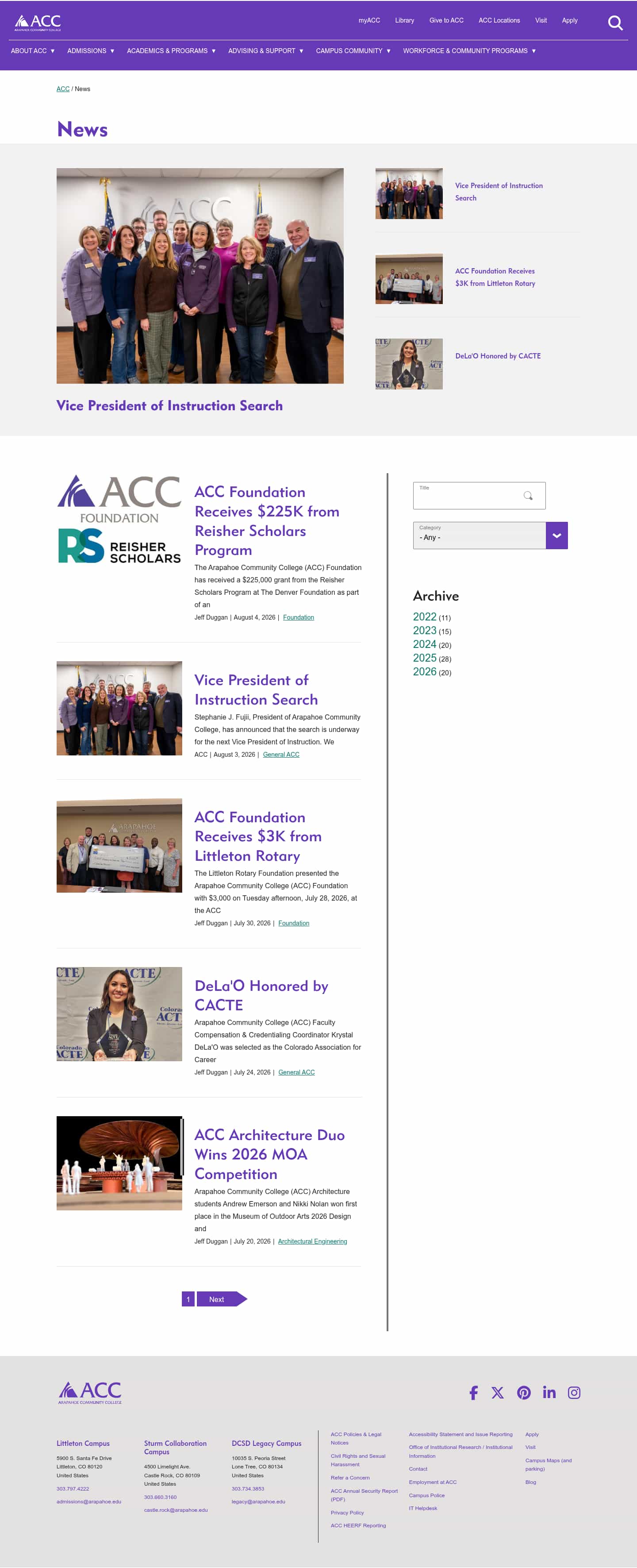 Latest website image capture