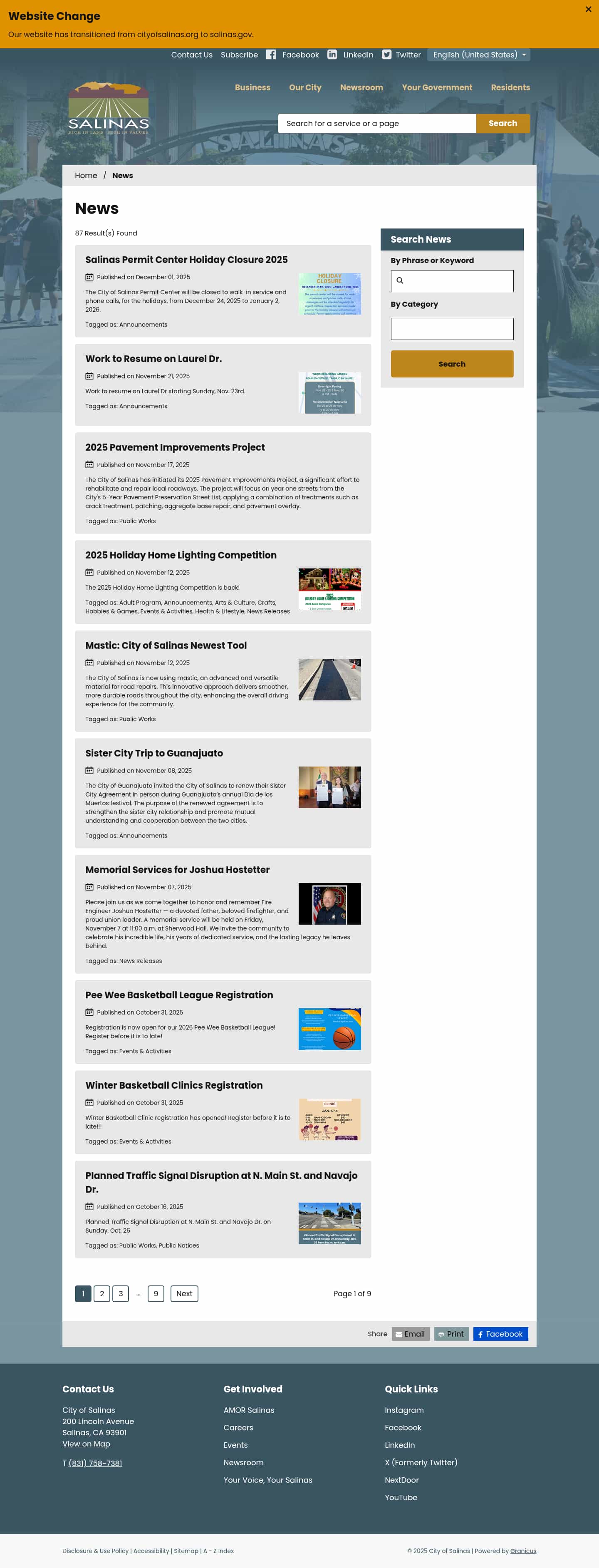 Latest website image capture