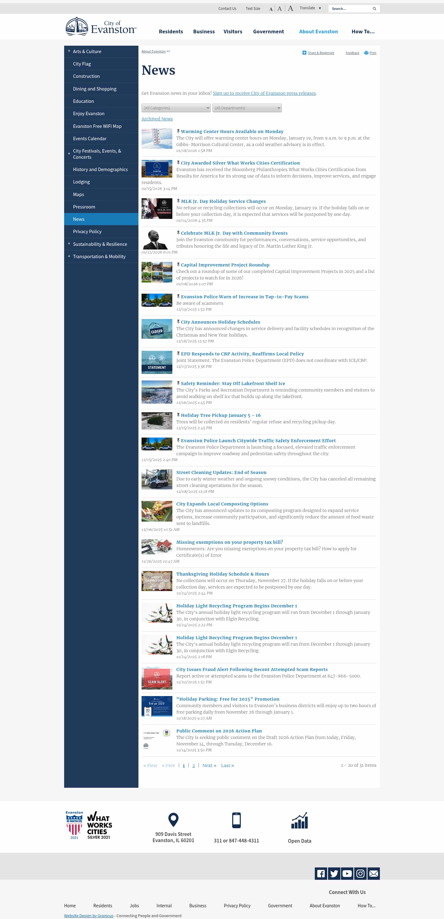 Latest website image capture