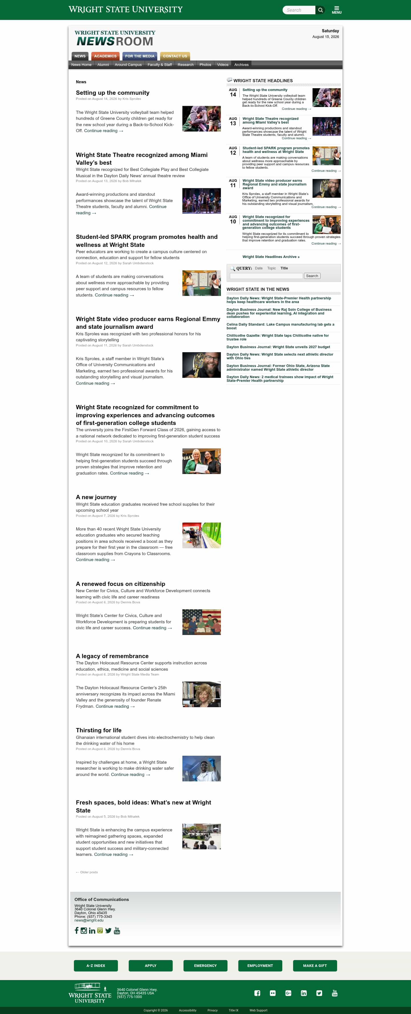 Latest website image capture