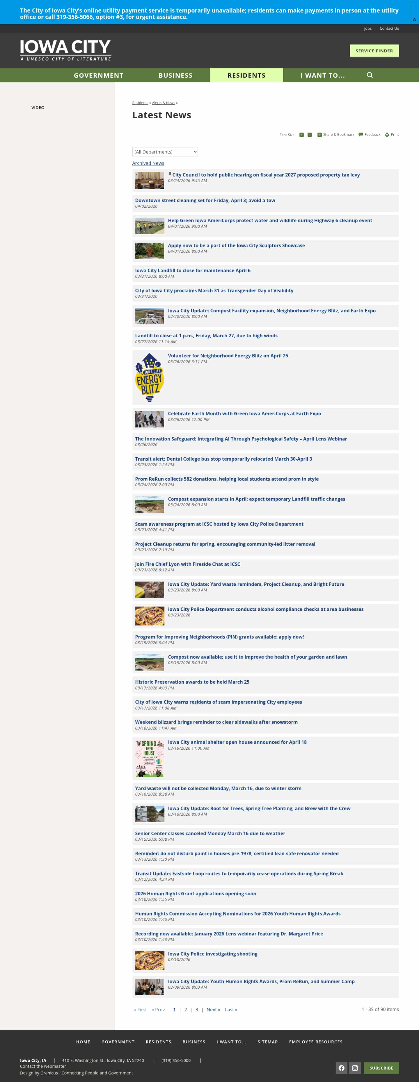 Latest website image capture