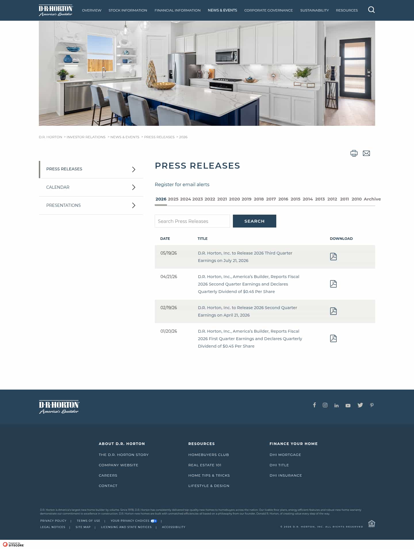 Latest website image capture