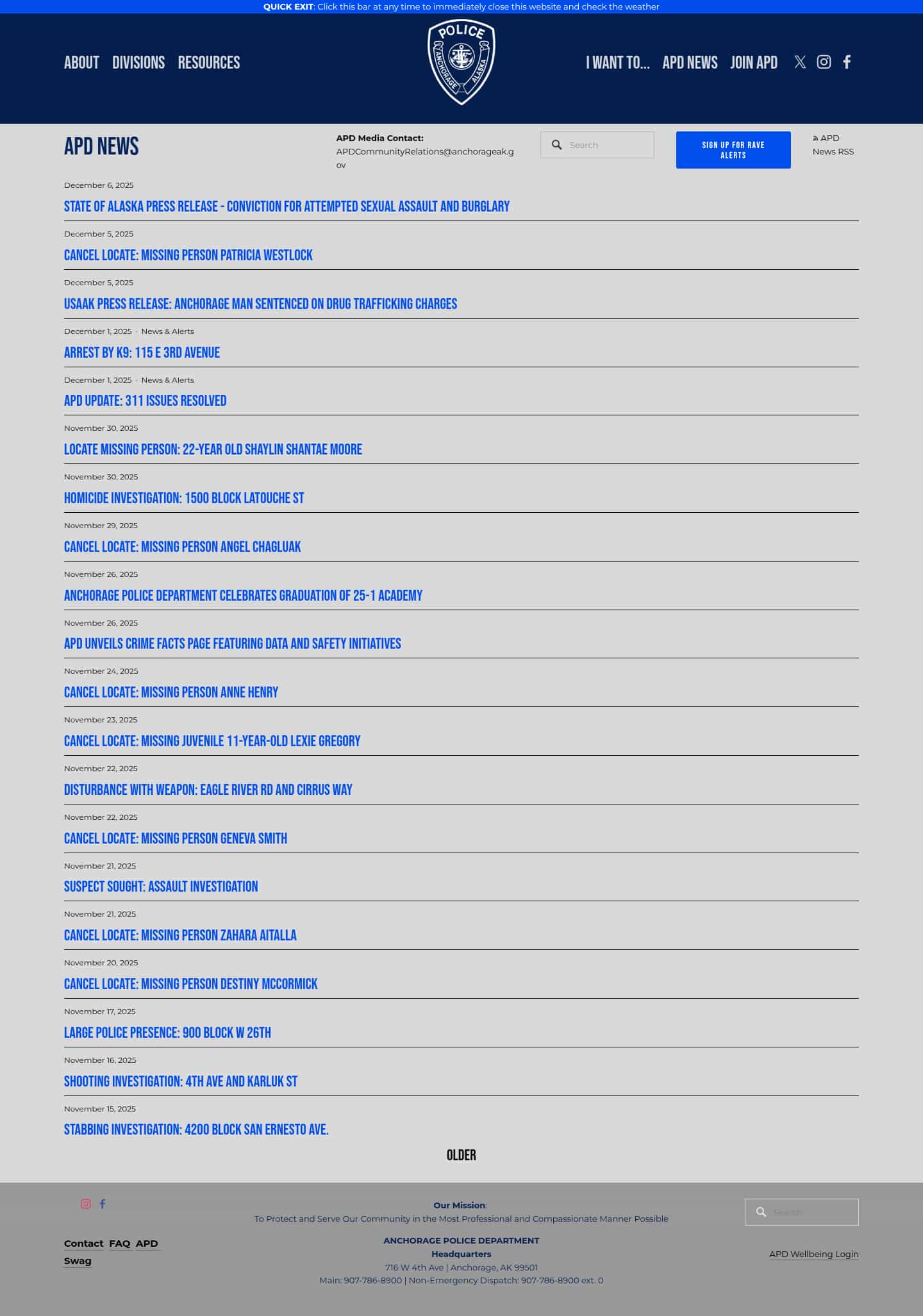 Latest website image capture