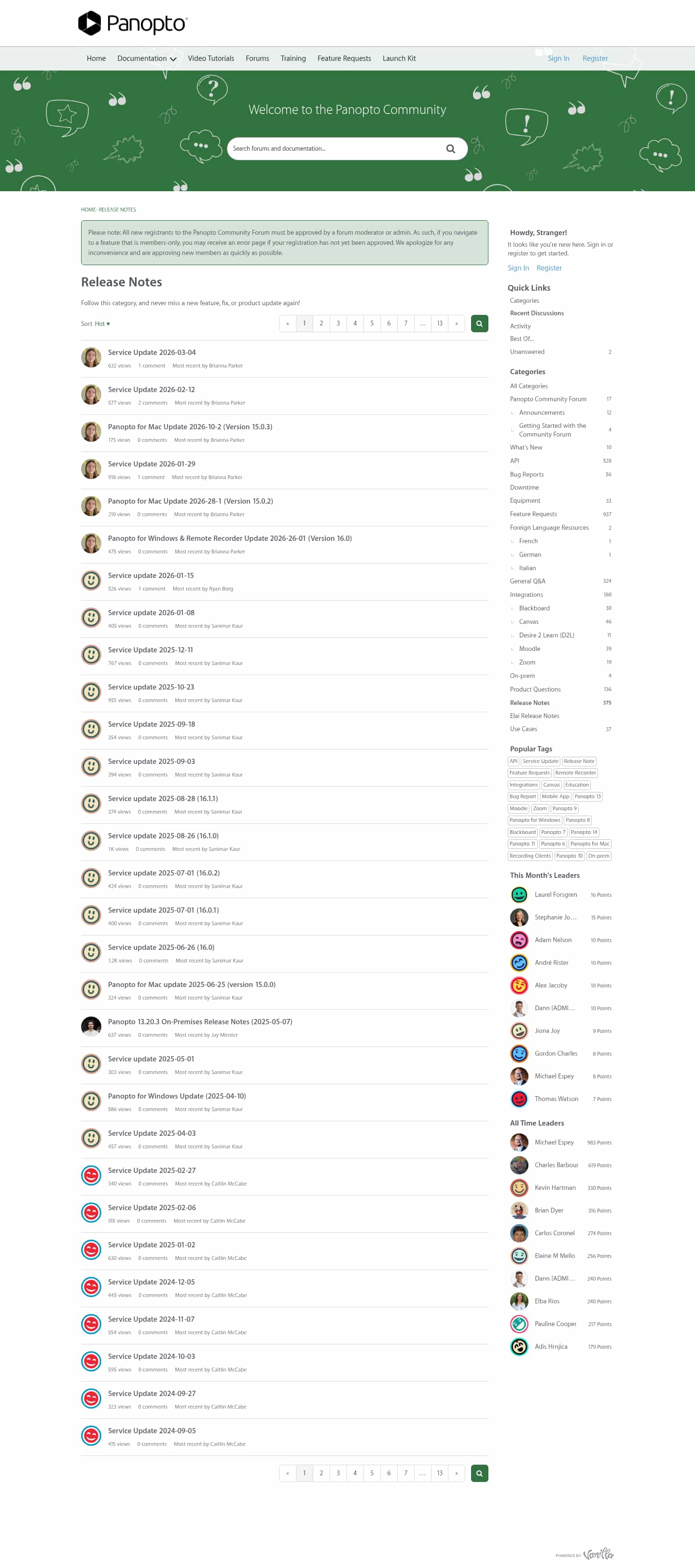 Latest website image capture