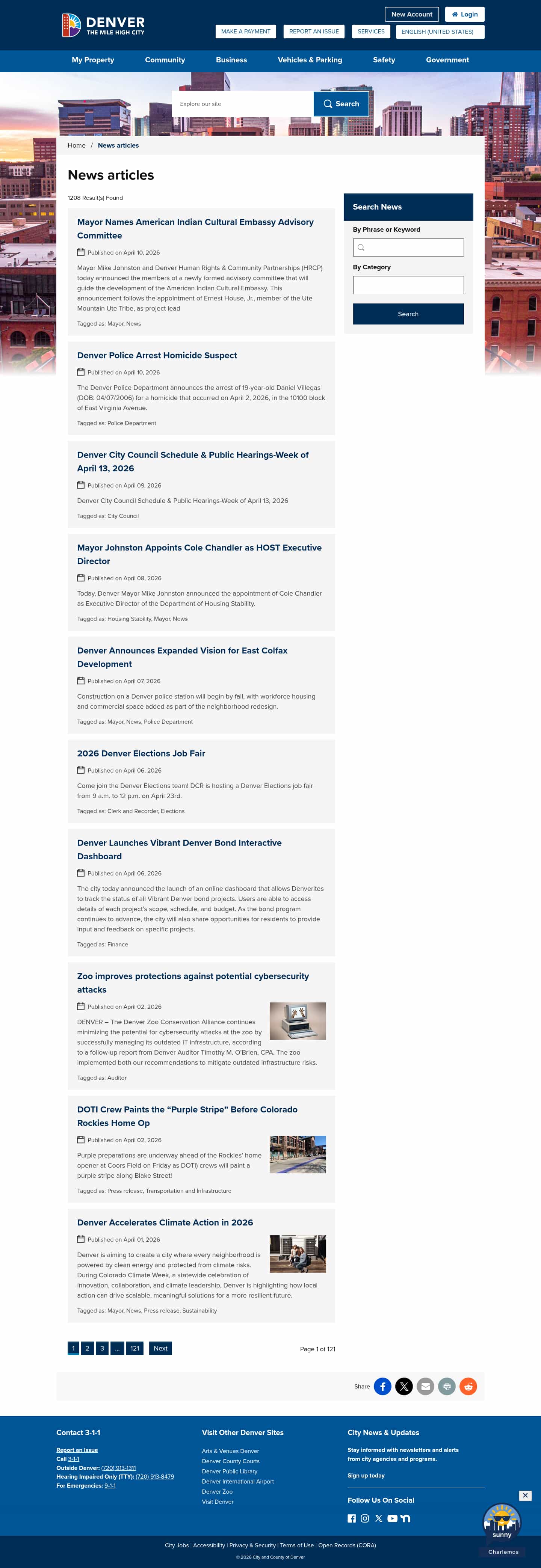 Latest website image capture