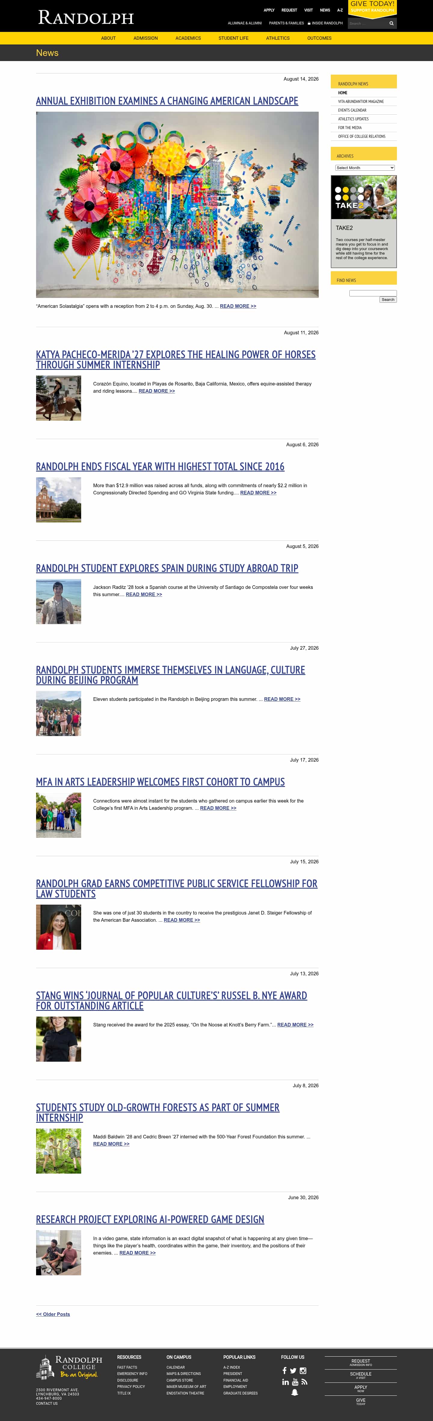 Latest website image capture
