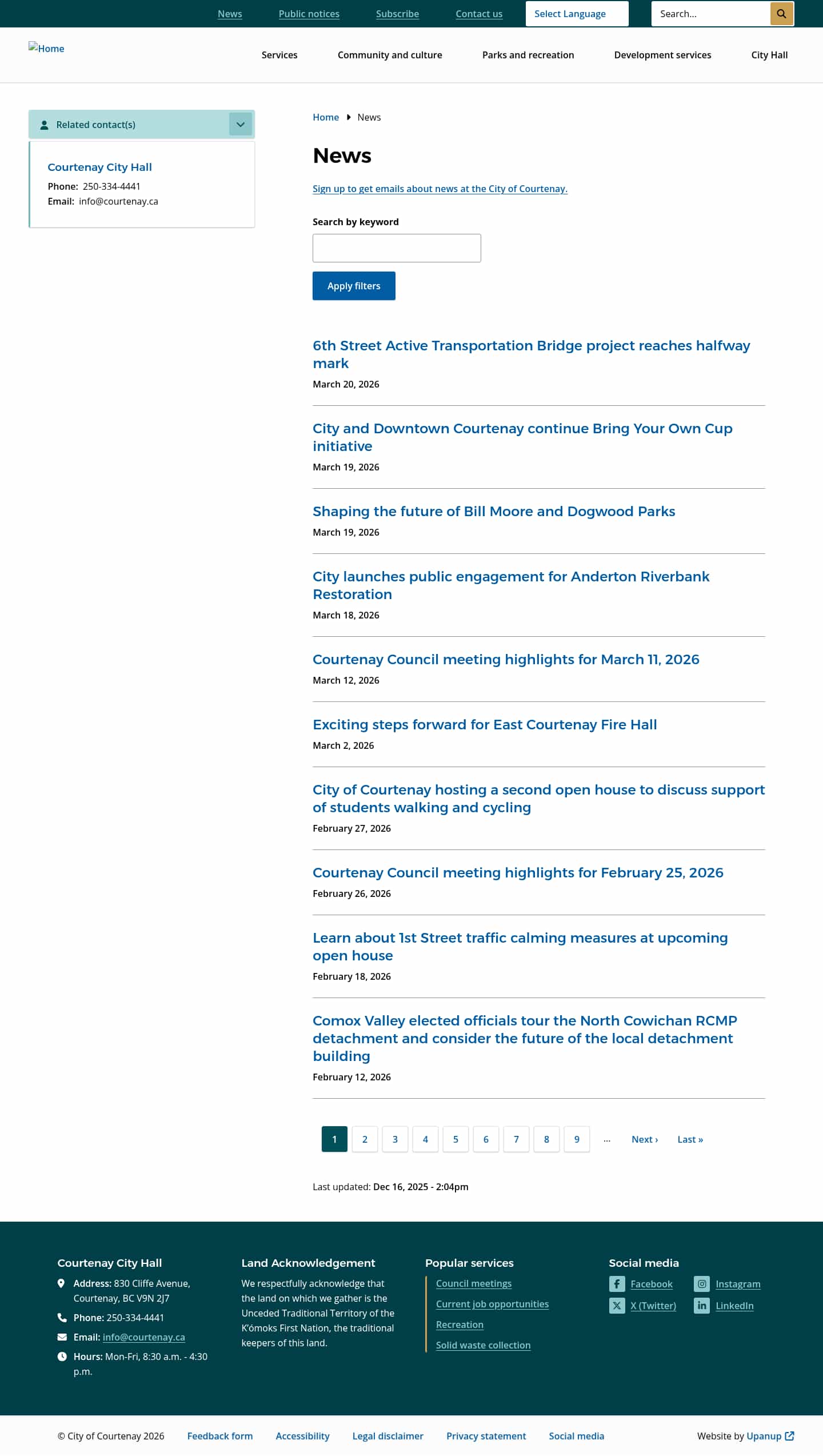 Latest website image capture