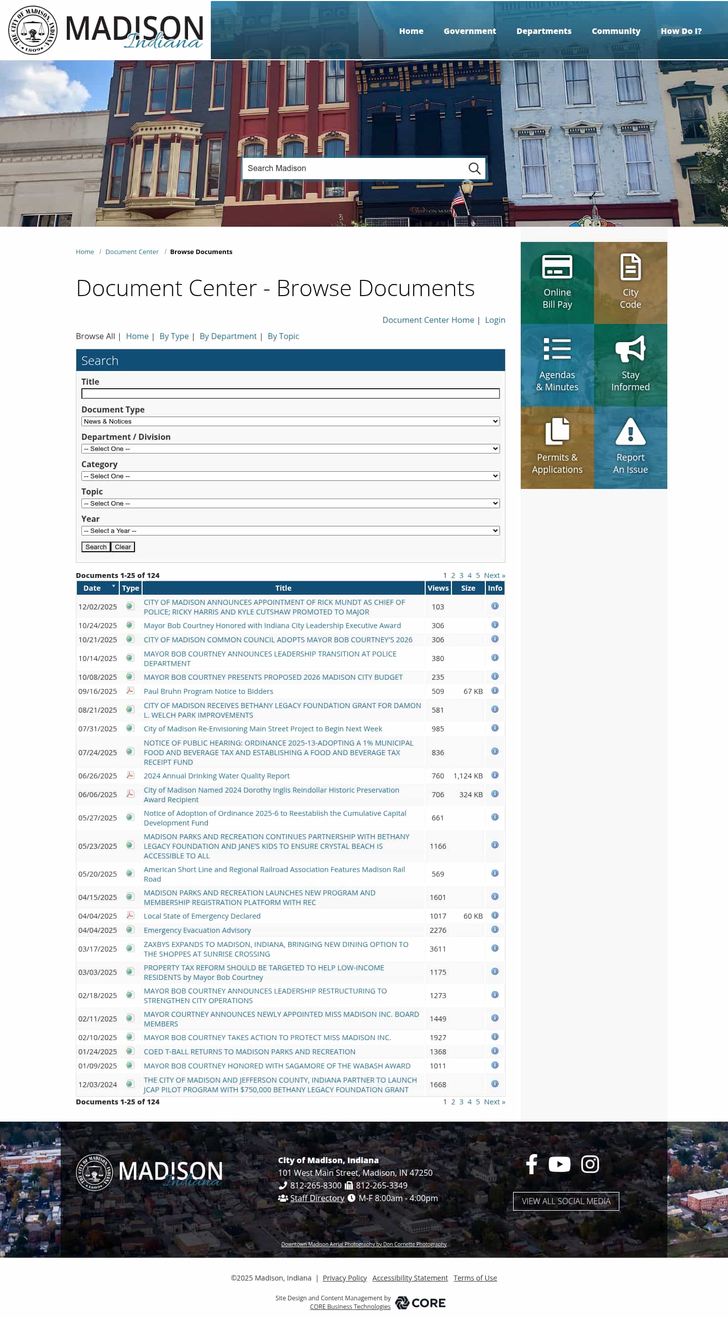Latest website image capture