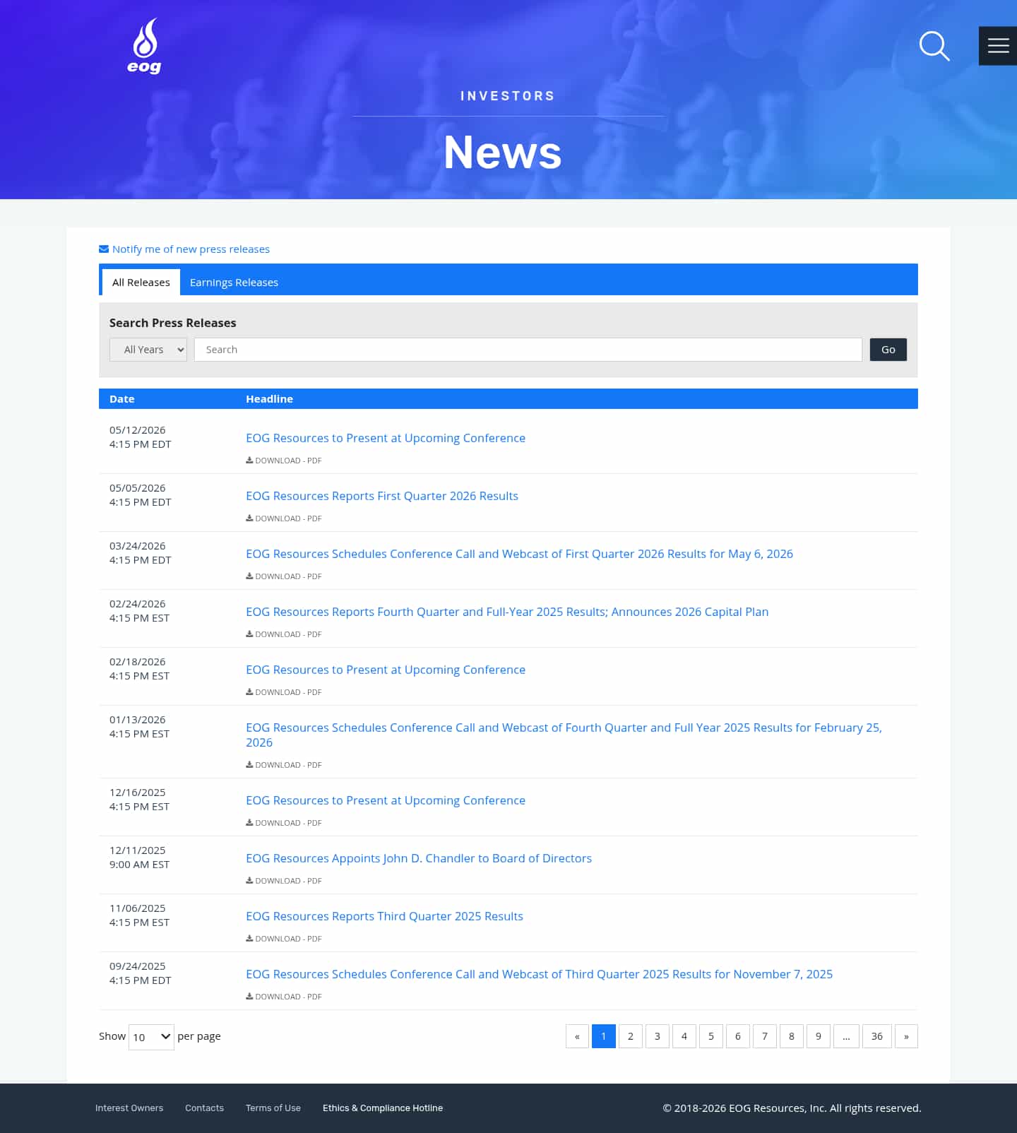 Latest website image capture