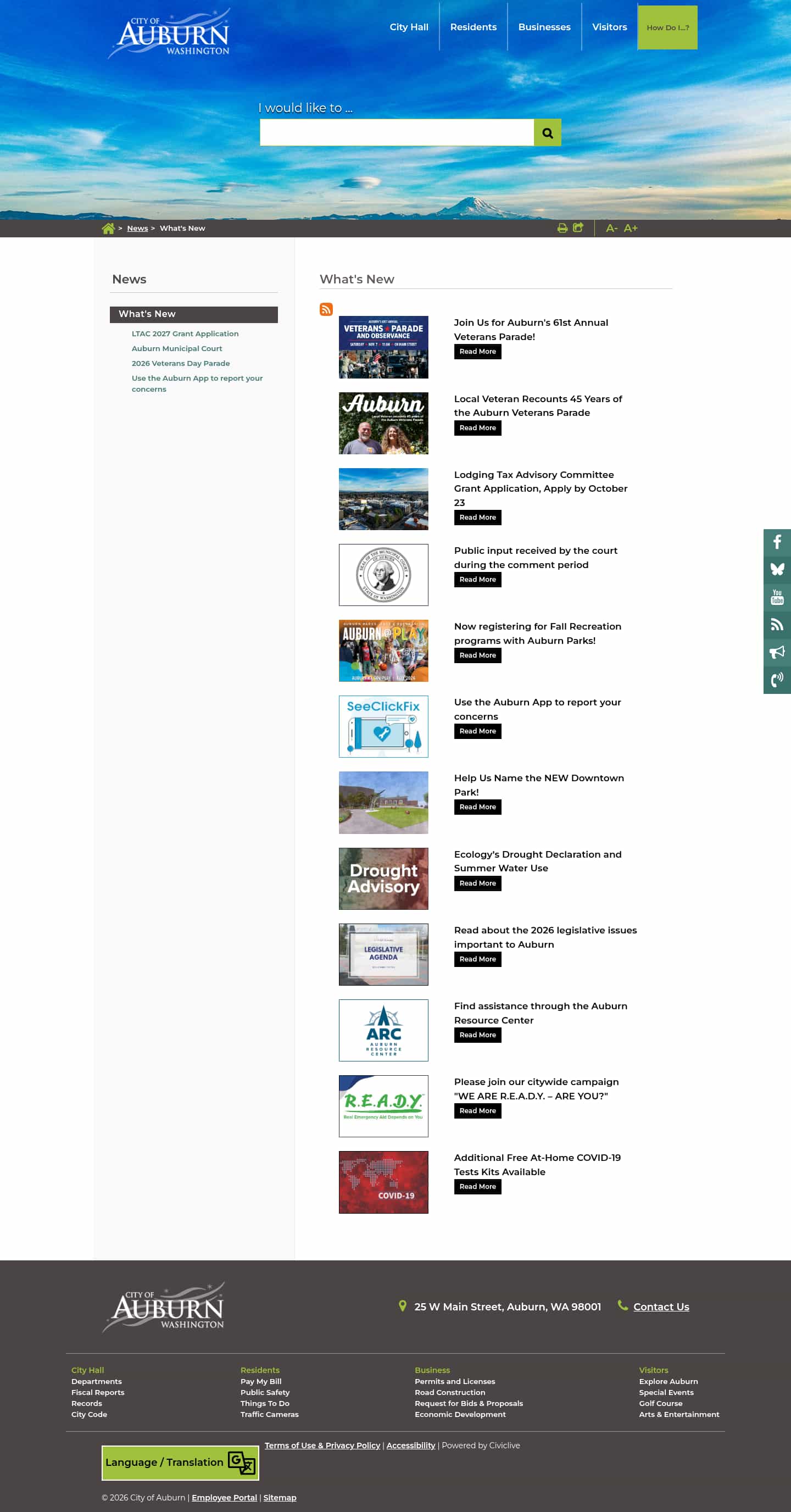 Latest website image capture
