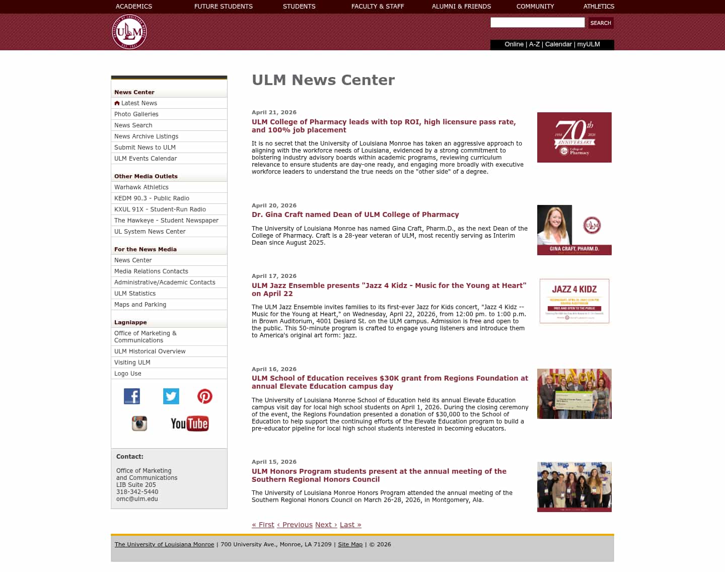 Latest website image capture