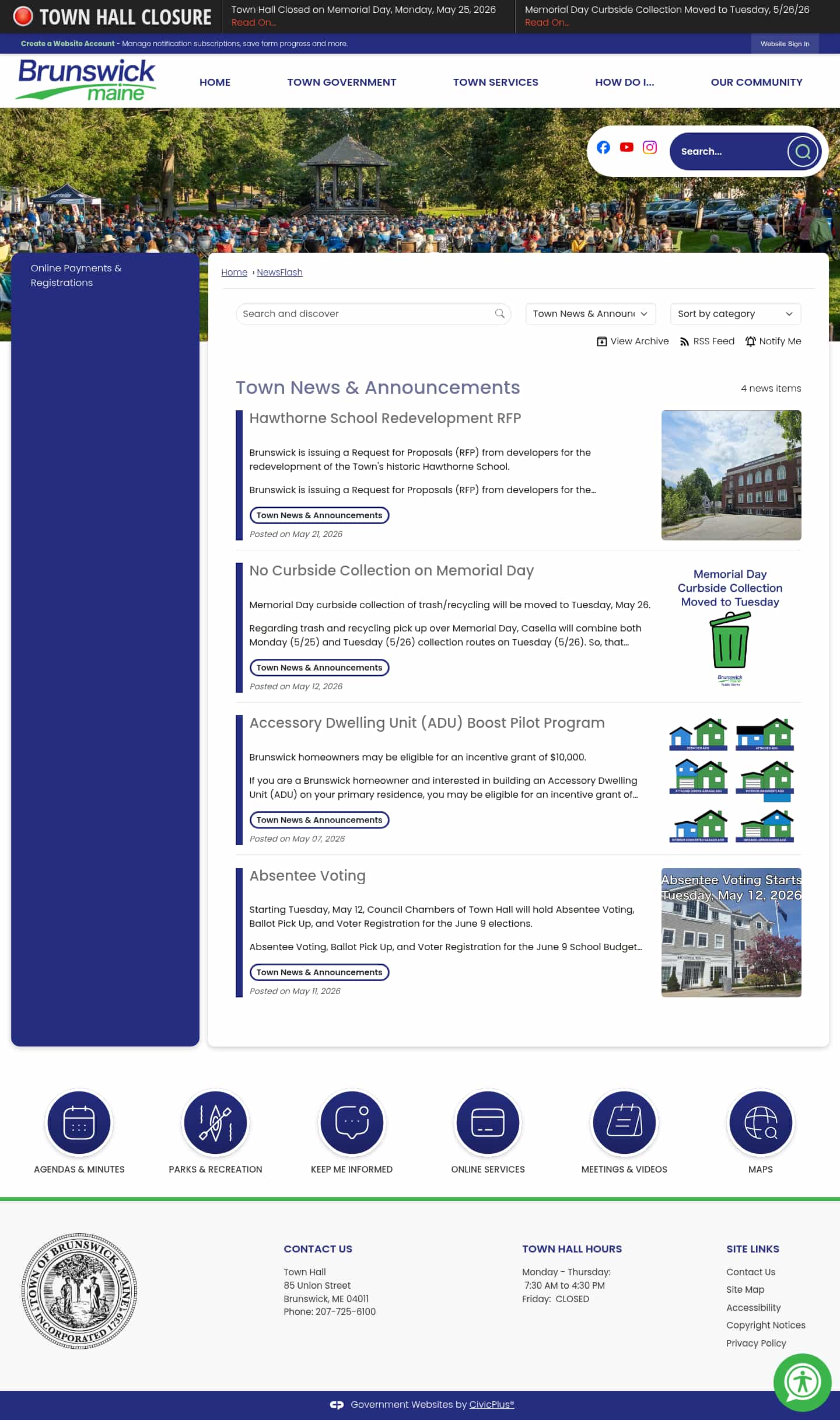 Latest website image capture