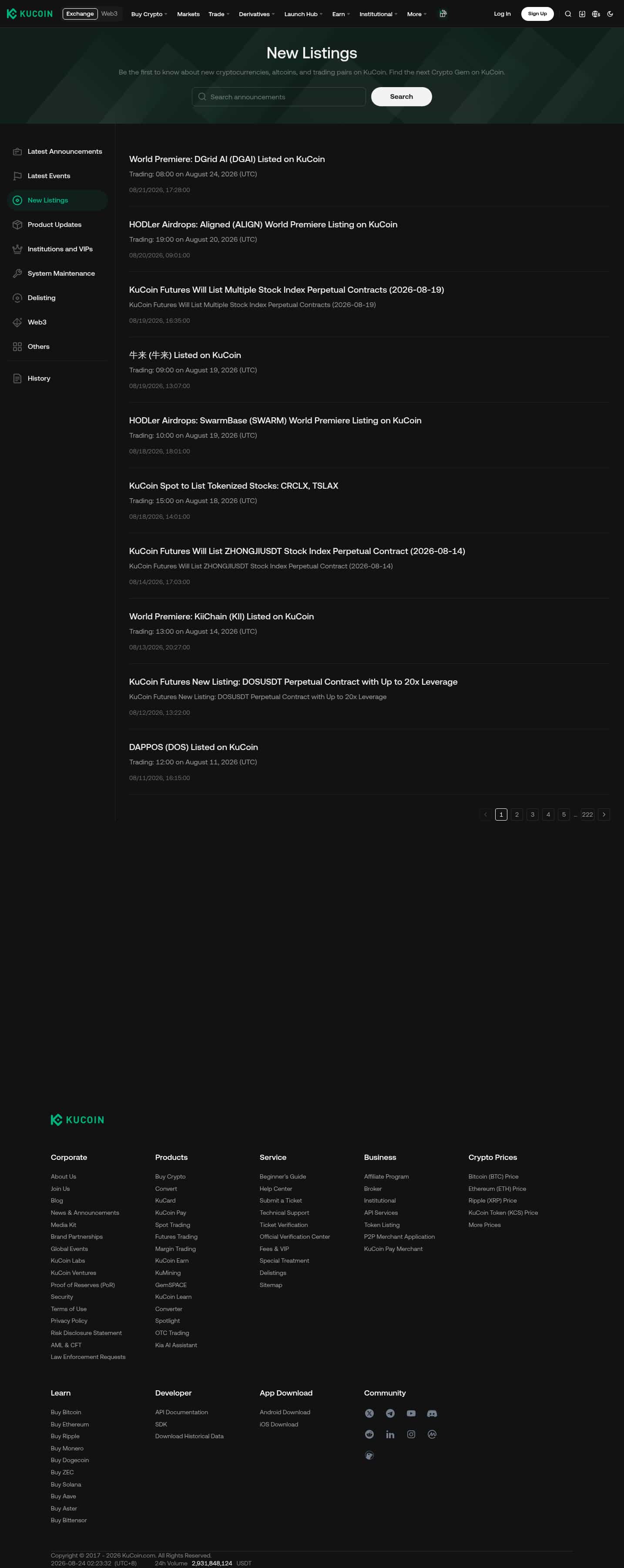 Latest website image capture