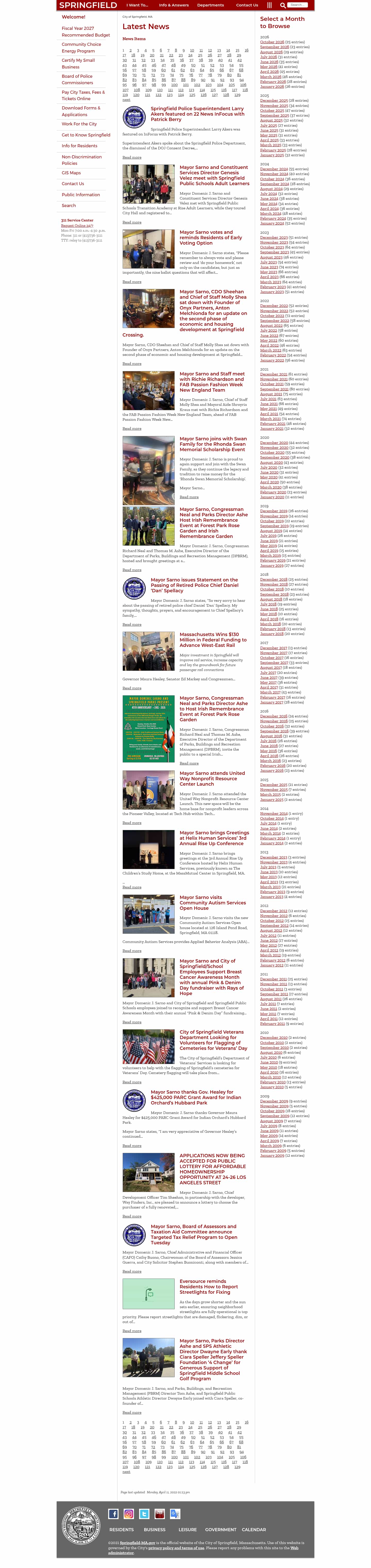 Latest website image capture
