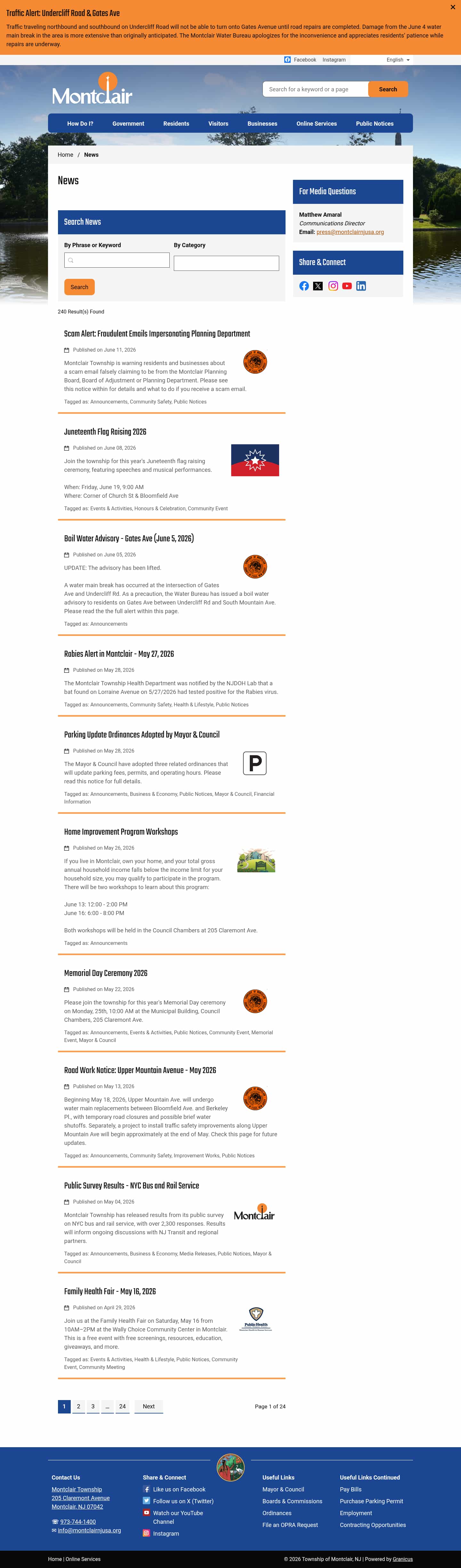 Latest website image capture