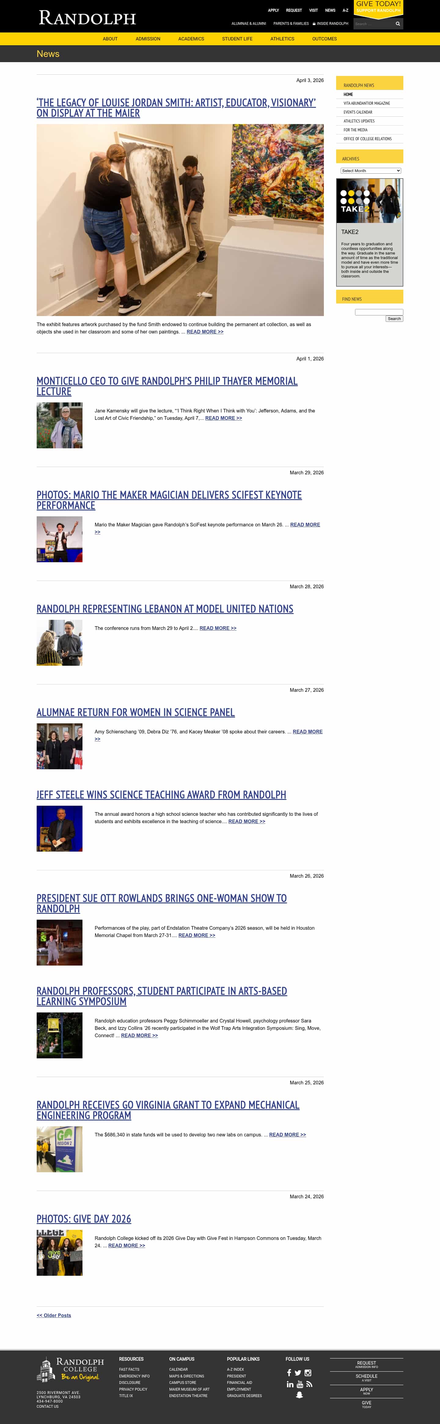 Latest website image capture