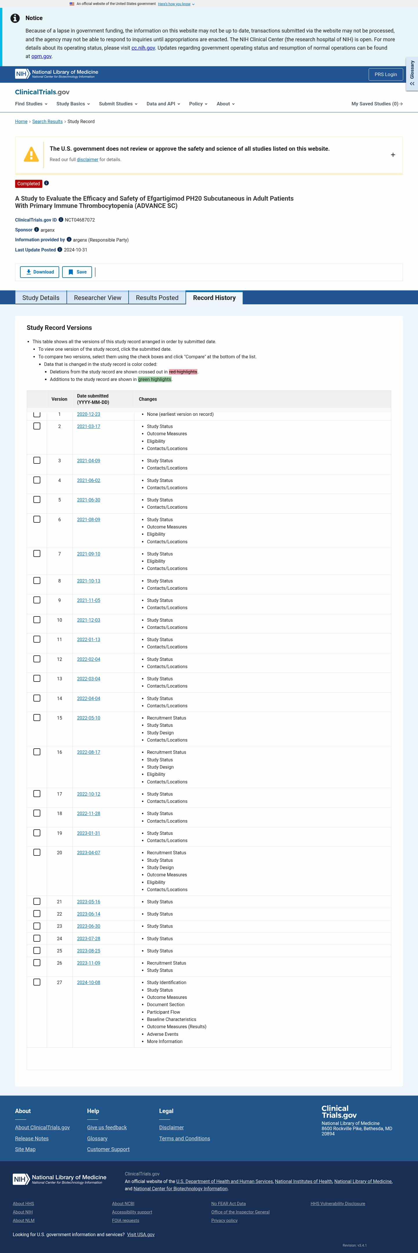 Latest website image capture