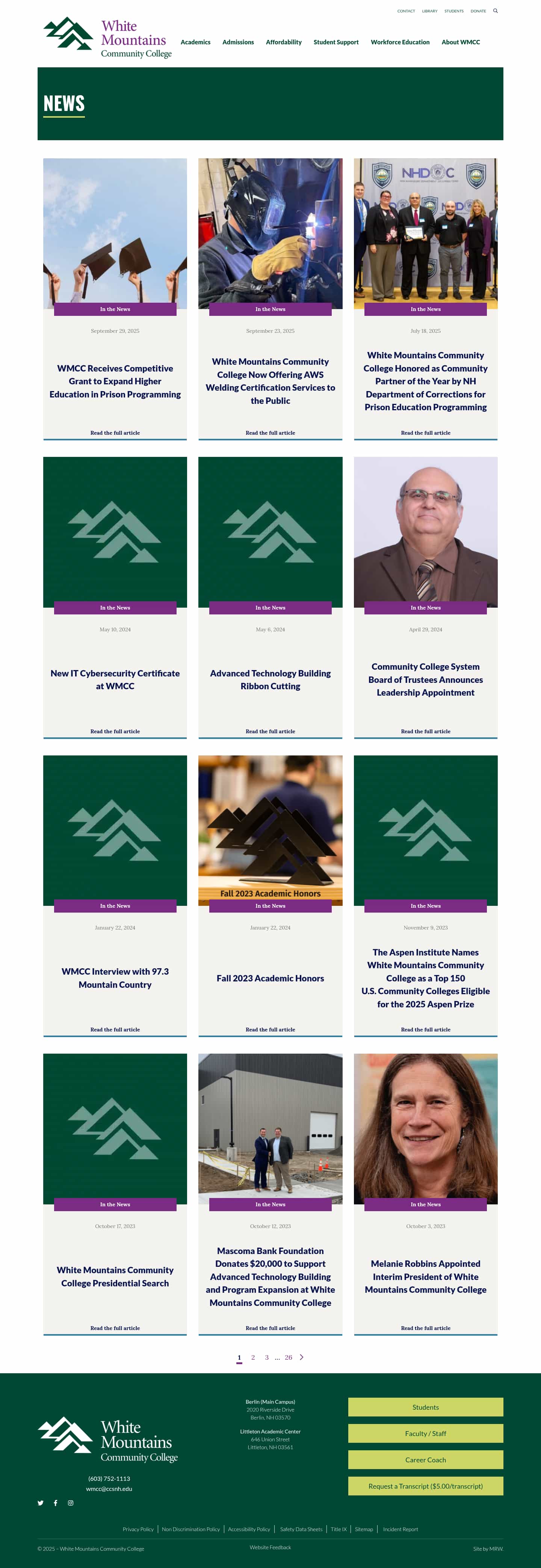 Latest website image capture