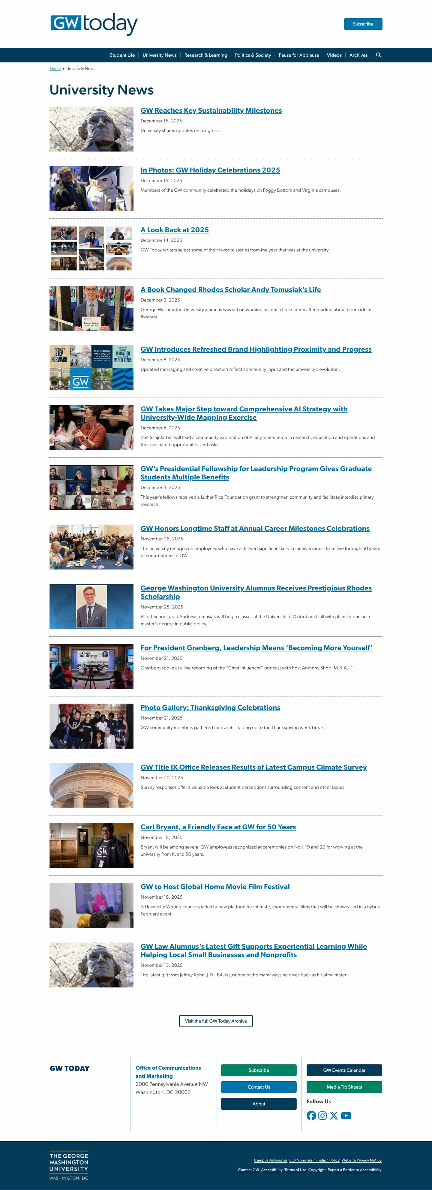 Latest website image capture