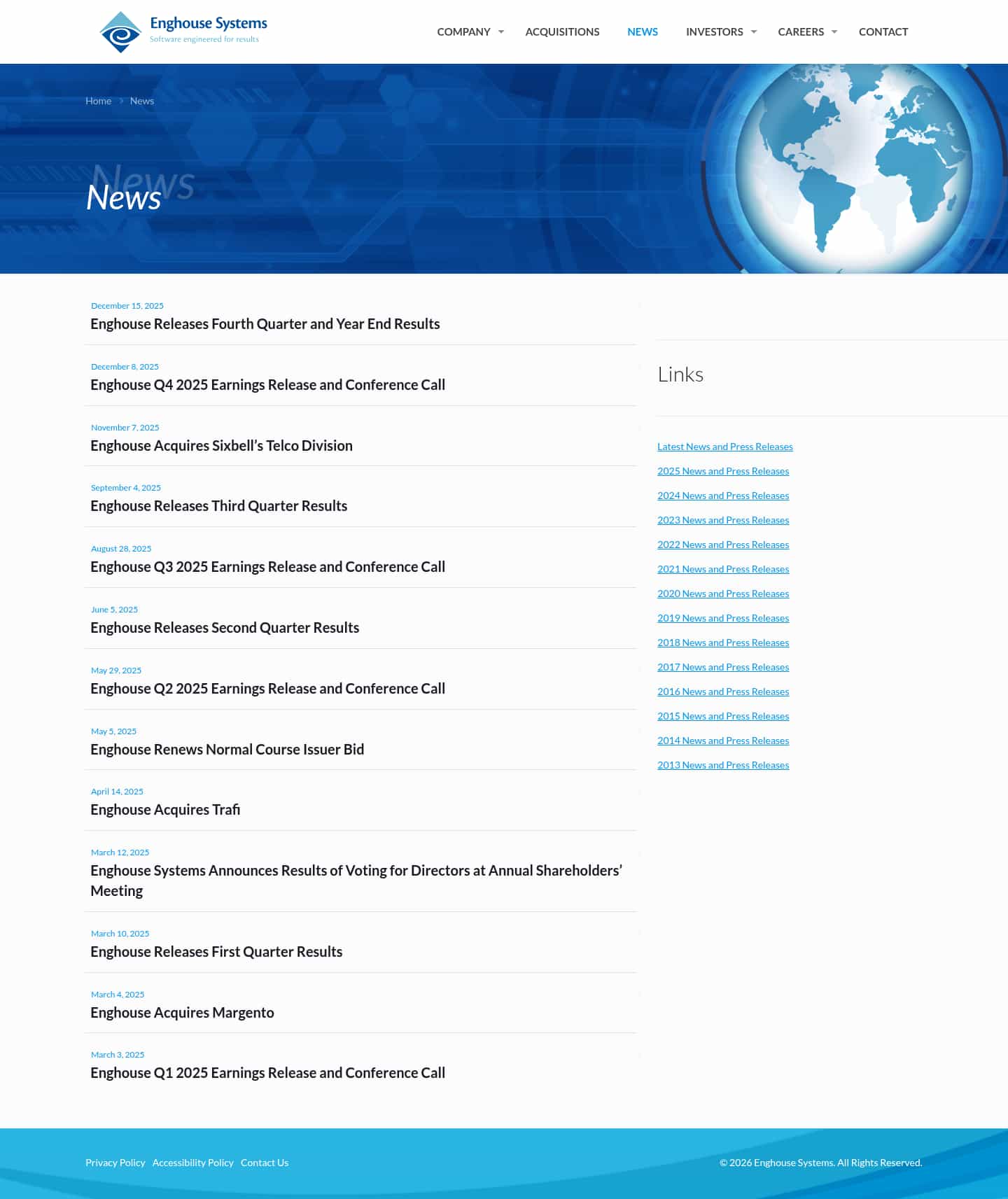 Latest website image capture