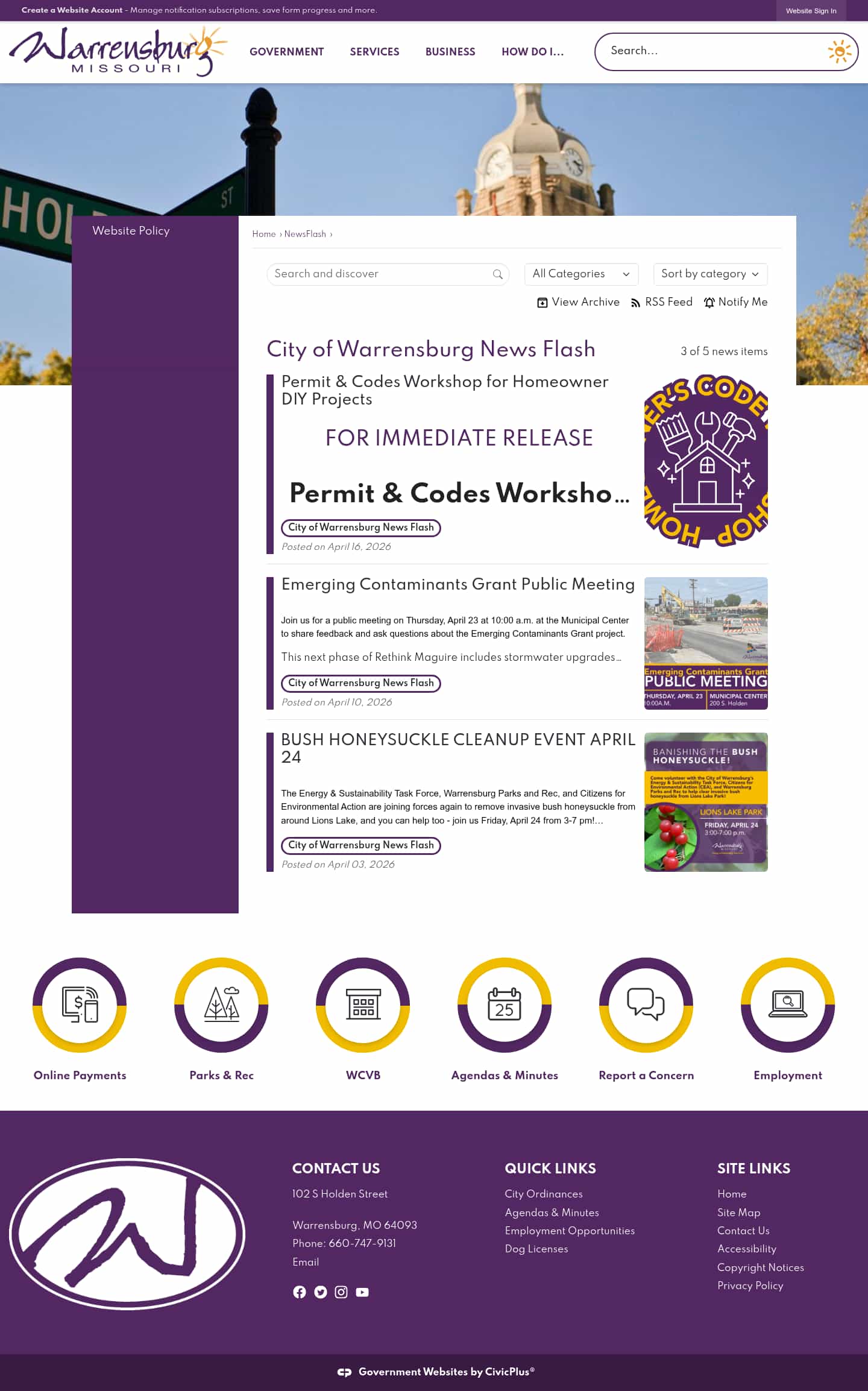 Latest website image capture