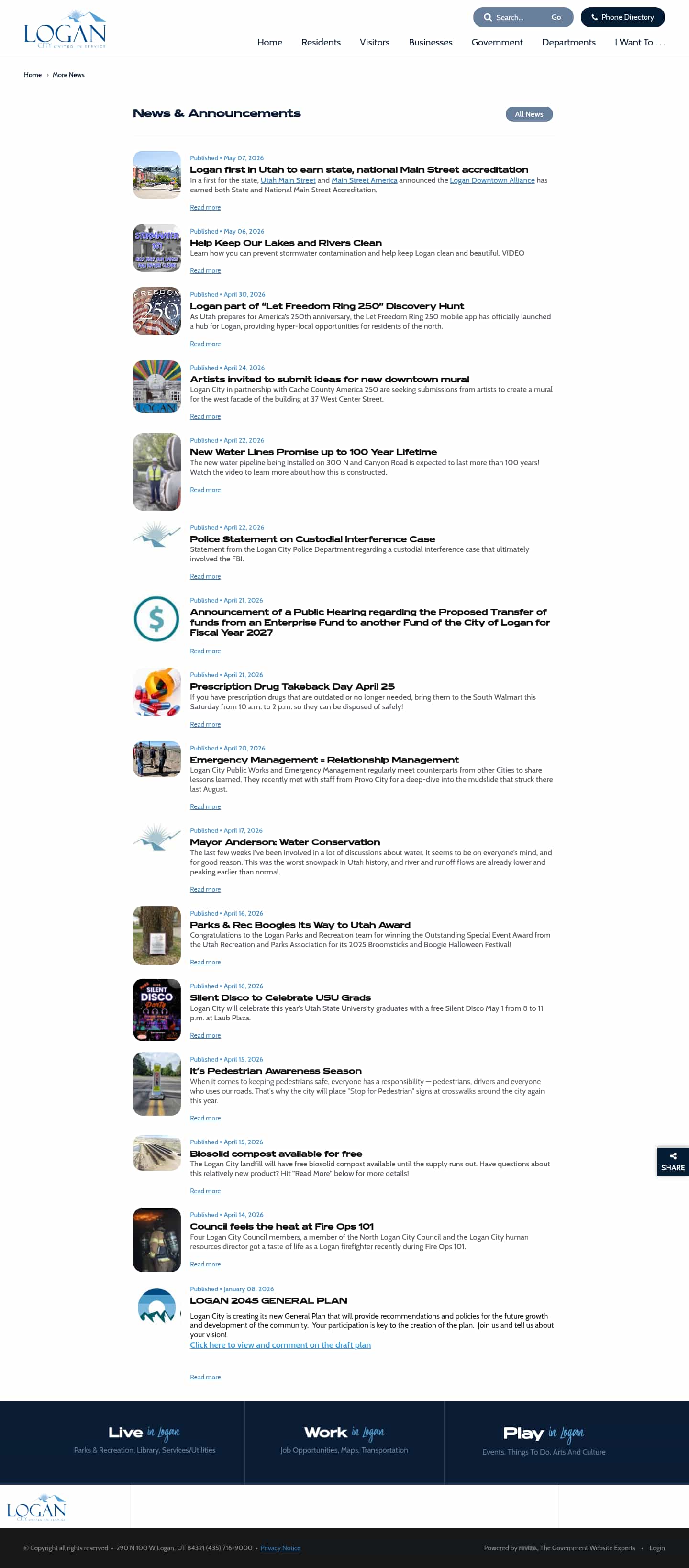 Latest website image capture