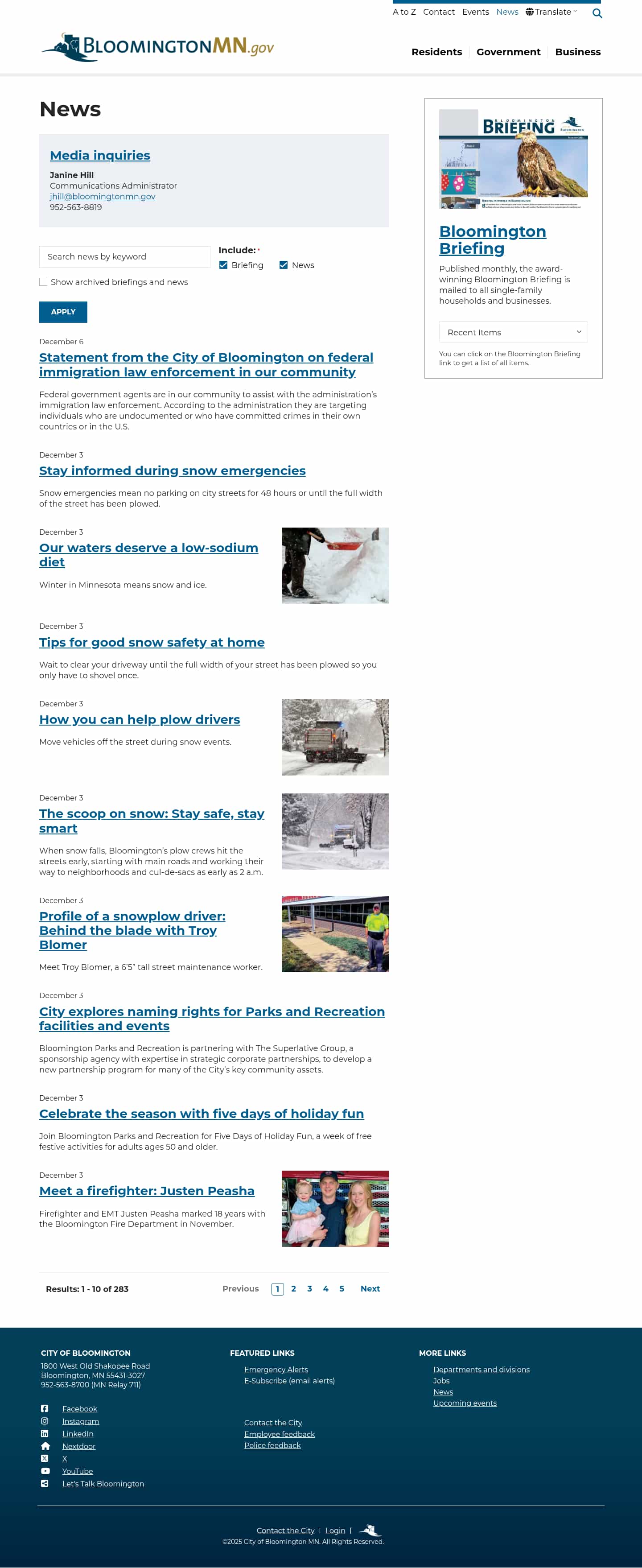 Latest website image capture