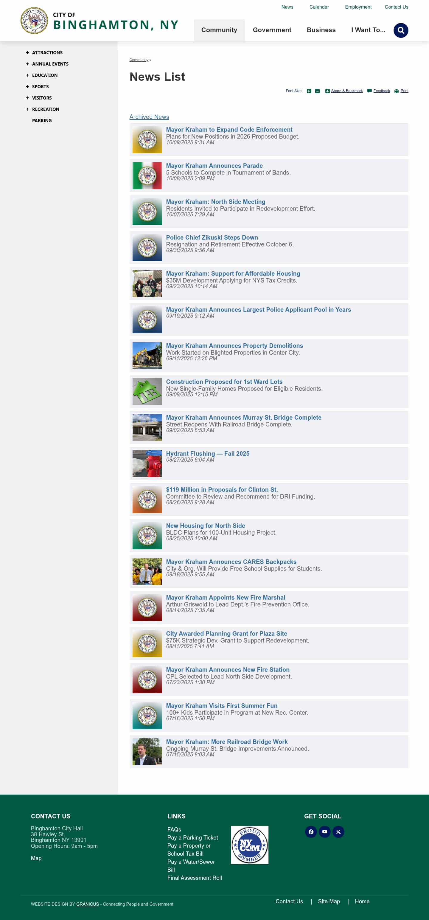 Latest website image capture