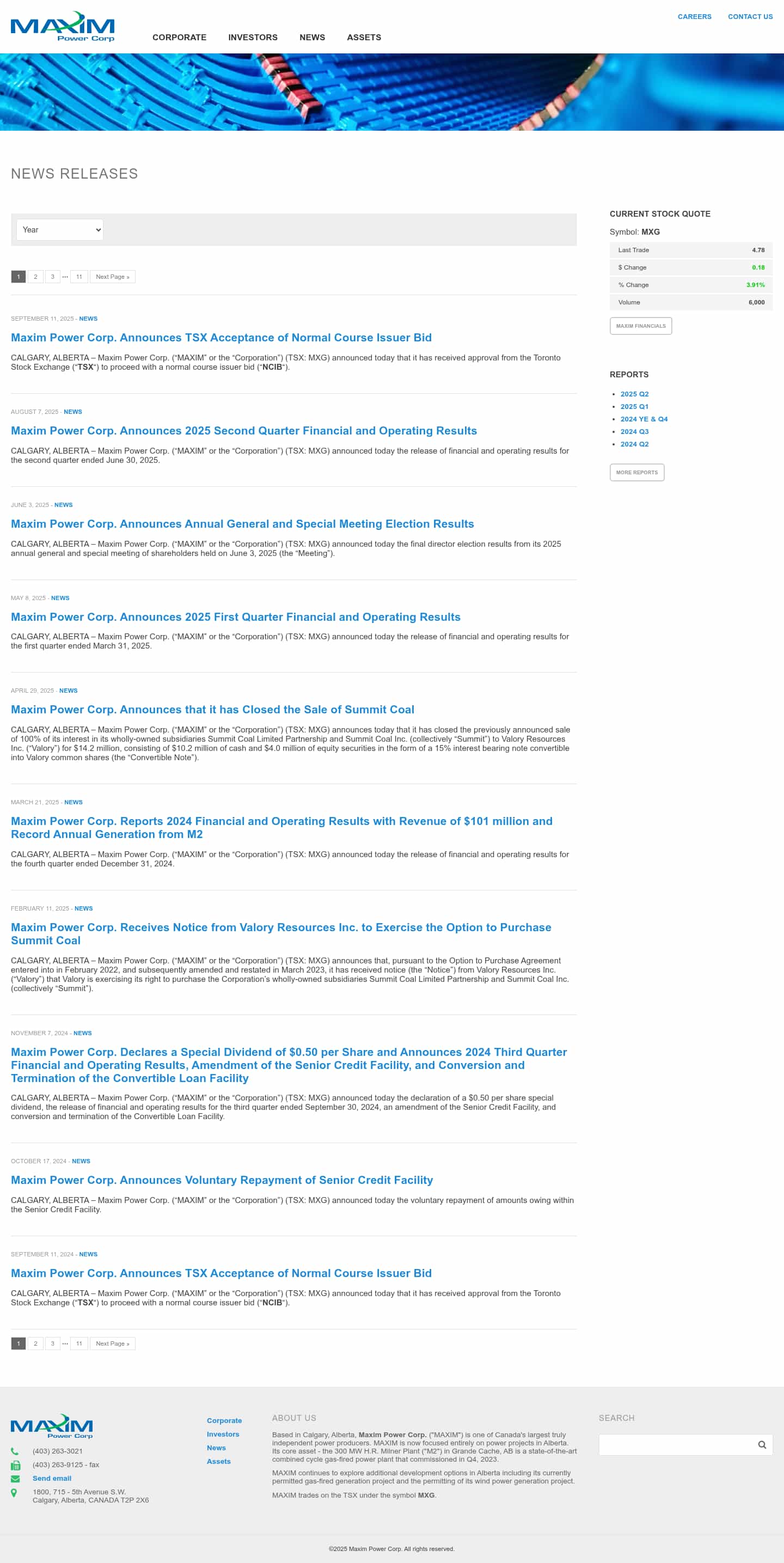 Latest website image capture