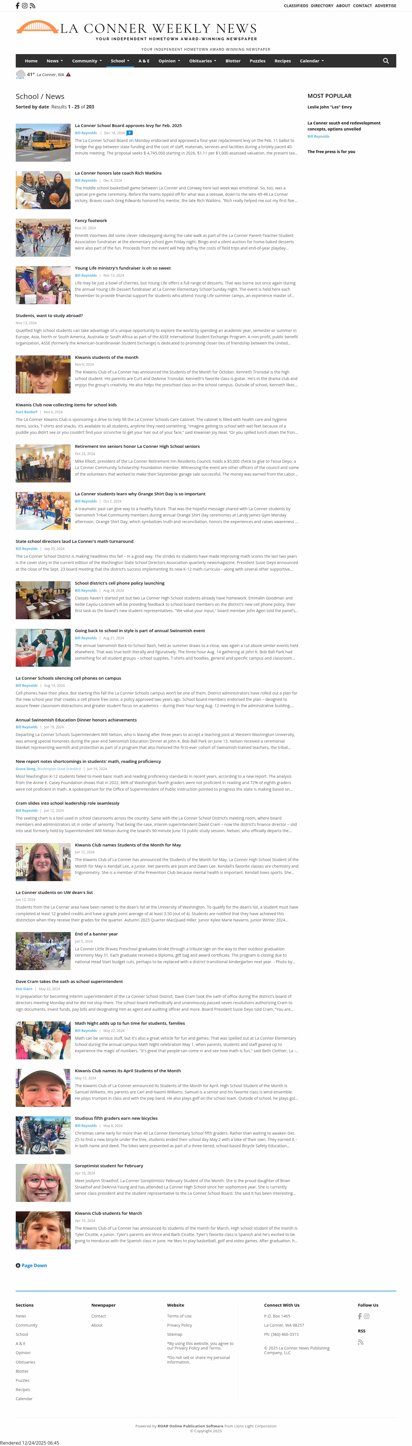 Latest website image capture