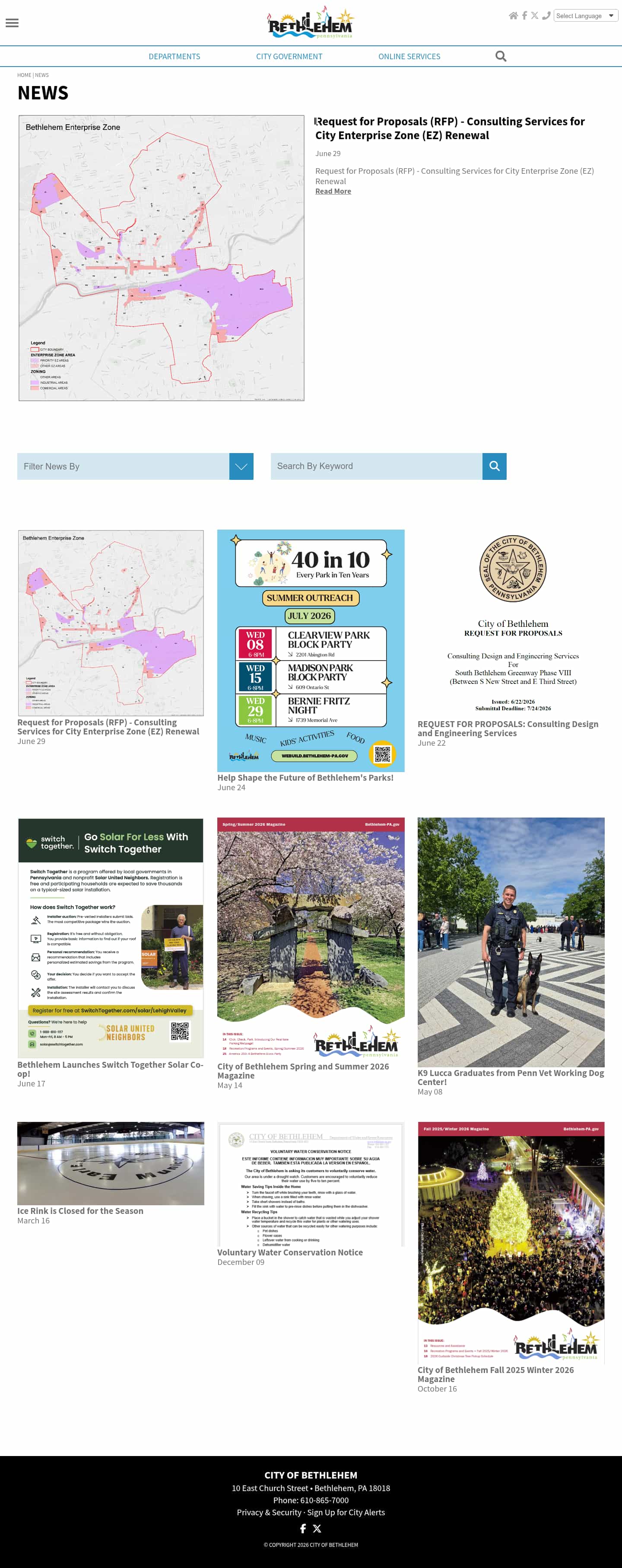 Latest website image capture