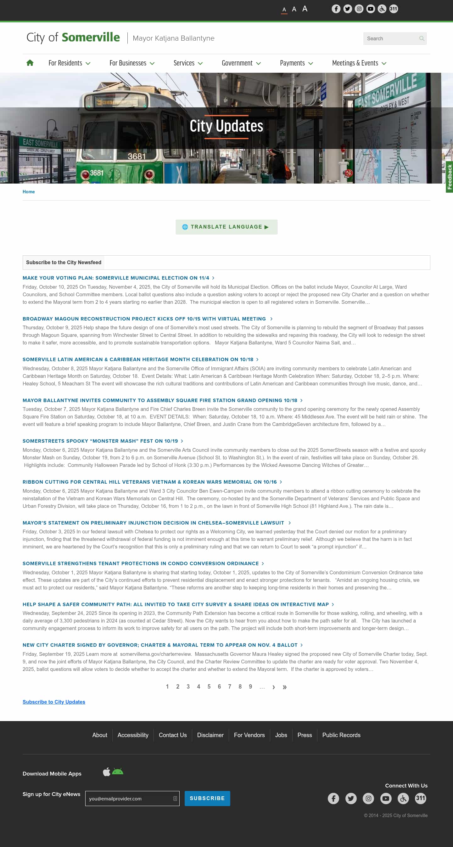 Latest website image capture